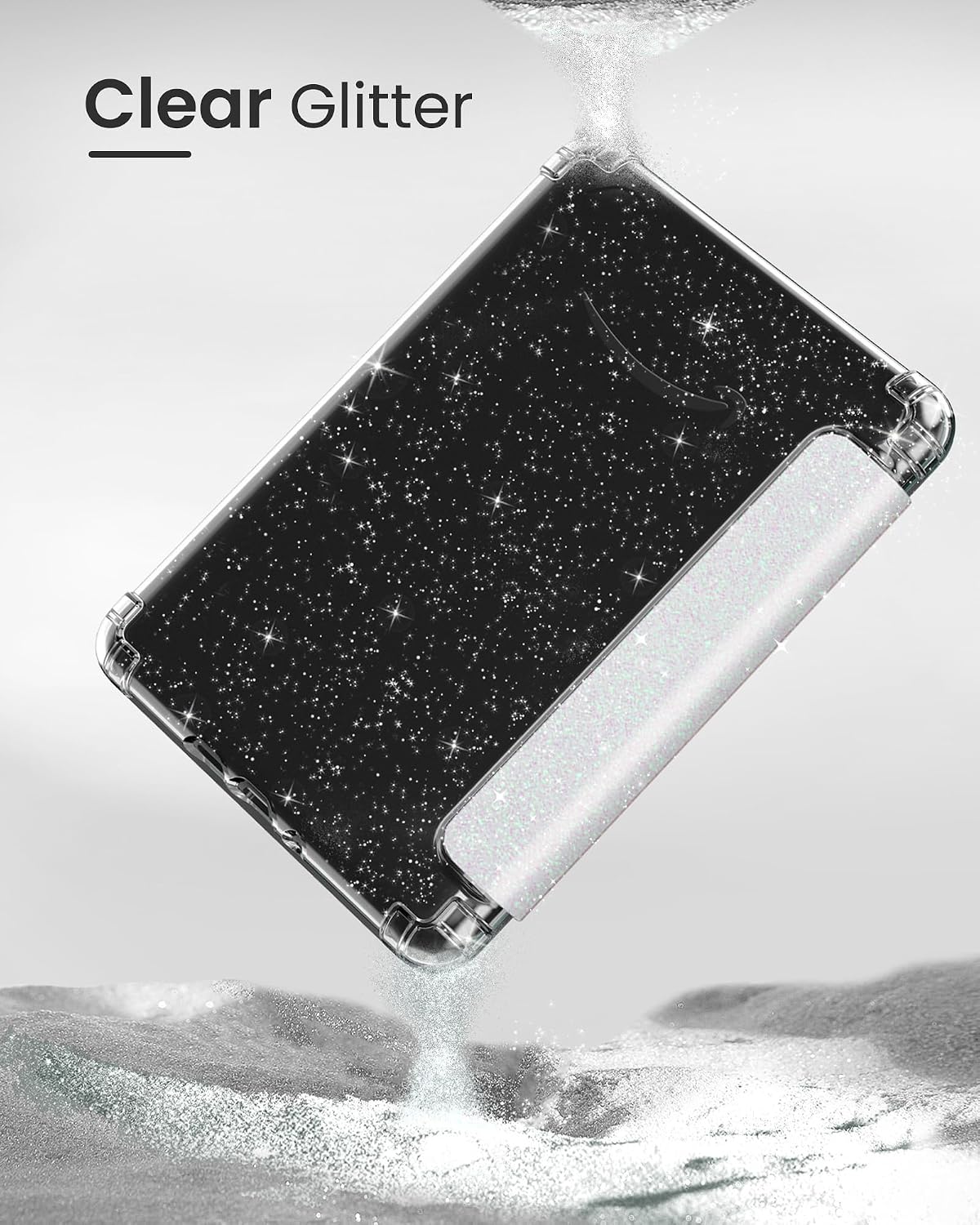 ESTUCHE MOKO PARA KINDLE PAPERWHITE 7' 12ª GEN Y COLORSOFT 2024 BLANCO GLITTER - 3