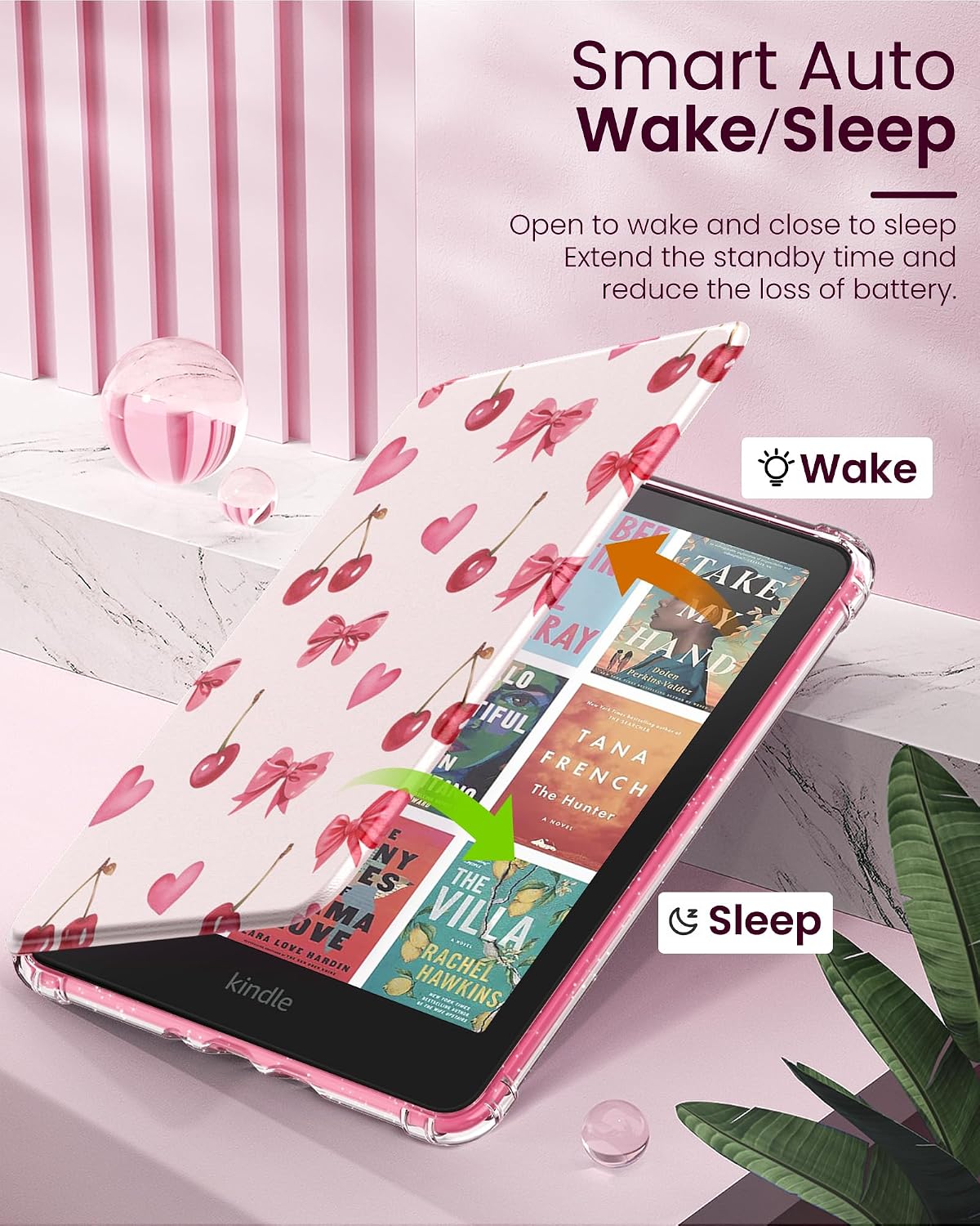 ESTUCHE MOKO PARA KINDLE PAPERWHITE 7' 12ª GEN Y COLORSOFT 2024 CHERRY BOW - 5