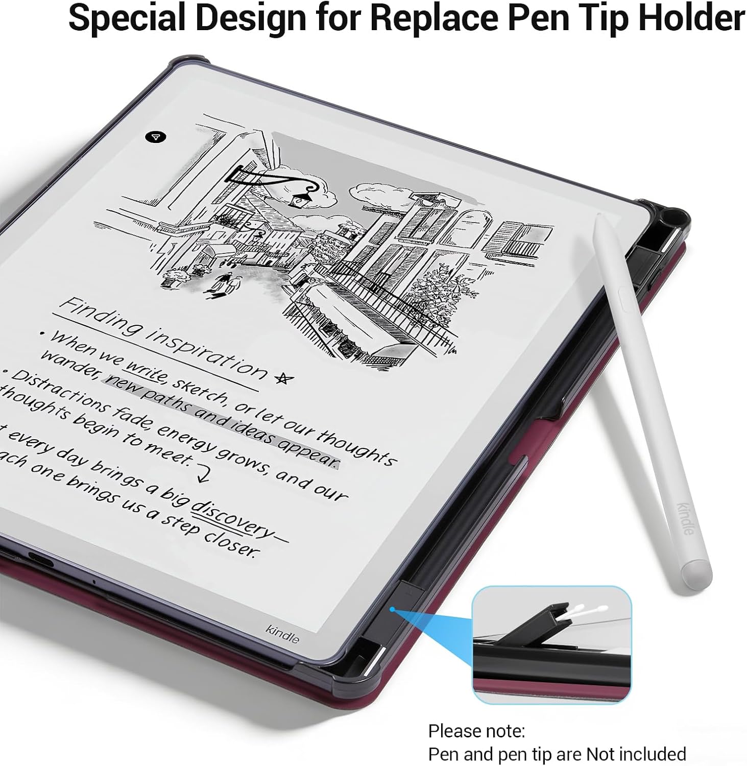 ESTUCHE COBAK PARA KINDLE SCRIBE 11' 3RA GENERACIÓN 2025 COLORSOFT PU LEATHER - 4