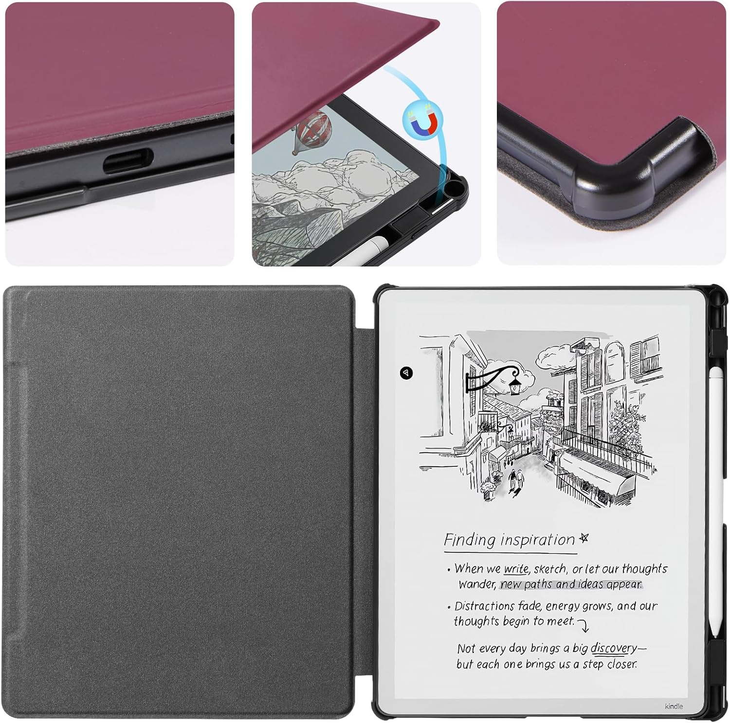 ESTUCHE COBAK PARA KINDLE SCRIBE 11' 3RA GENERACIÓN 2025 COLORSOFT PU LEATHER - 5