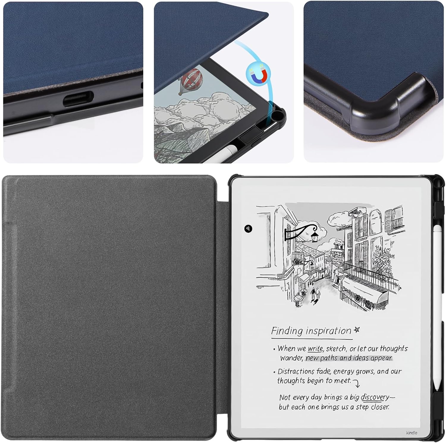 ESTUCHE COBAK PARA KINDLE SCRIBE 11' 3RA GENERACIÓN 2025 COLORSOFT PU LEATHER - 5
