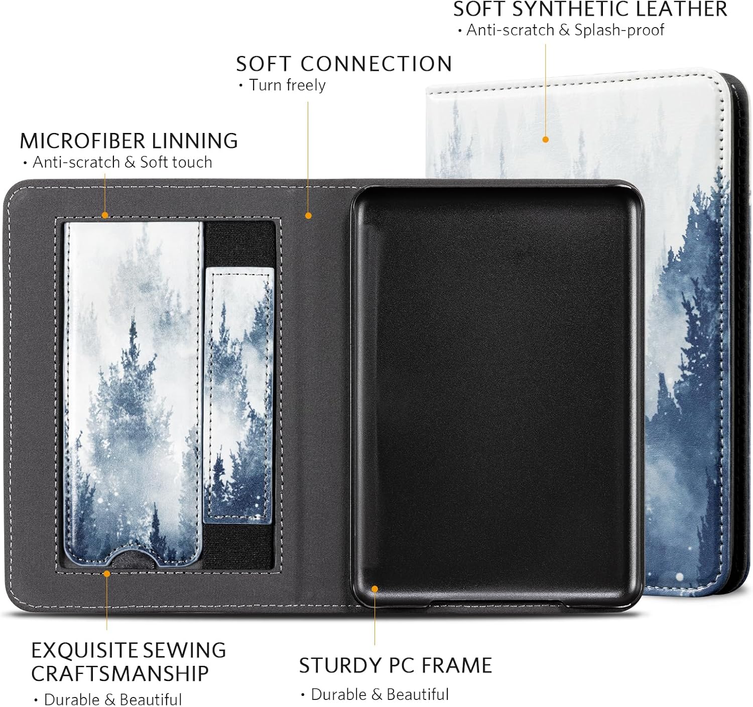 ESTUCHE COBAK CON SOPORTE PARA KINDLE 6 PULGADAS (2024 Y 2022, 11ª GENERACIÓN) - 5