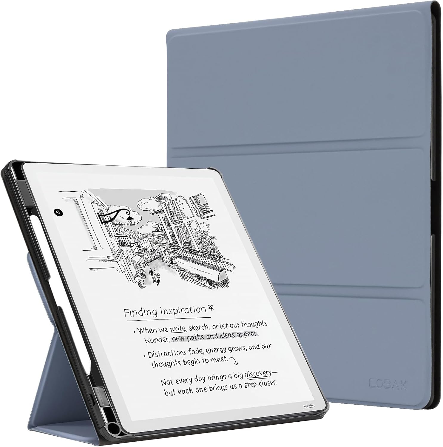 ESTUCHE COBAK PARA KINDLE SCRIBE 11' 3RA GENERACIÓN 2025 COLORSOFT AZUL NUBLADO - 1