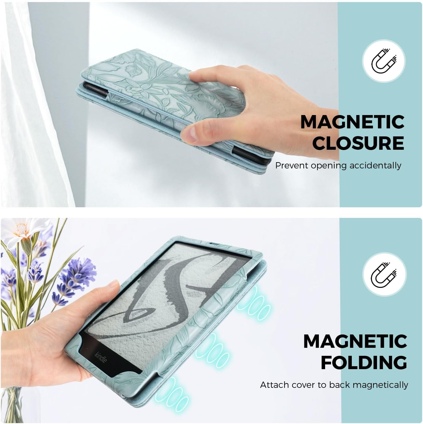 ESTUCHE EJU PARA KINDLE PAPERWHITE 7/6.8 PULGADAS AZUL - 4