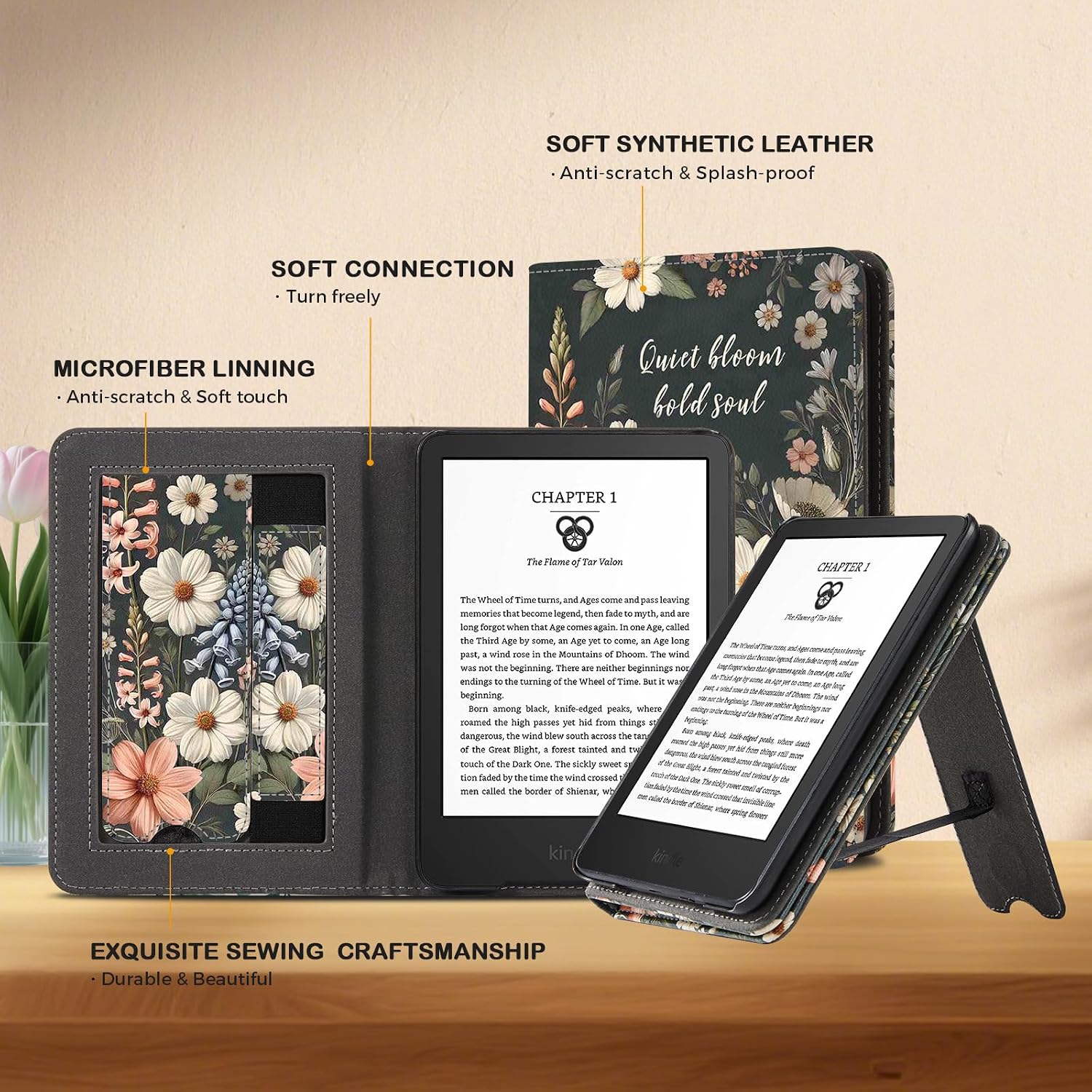 ESTUCHE COBAK CON SOPORTE PARA KINDLE 6' (2024 Y 2022, 11ª GENERACIÓN) - 4