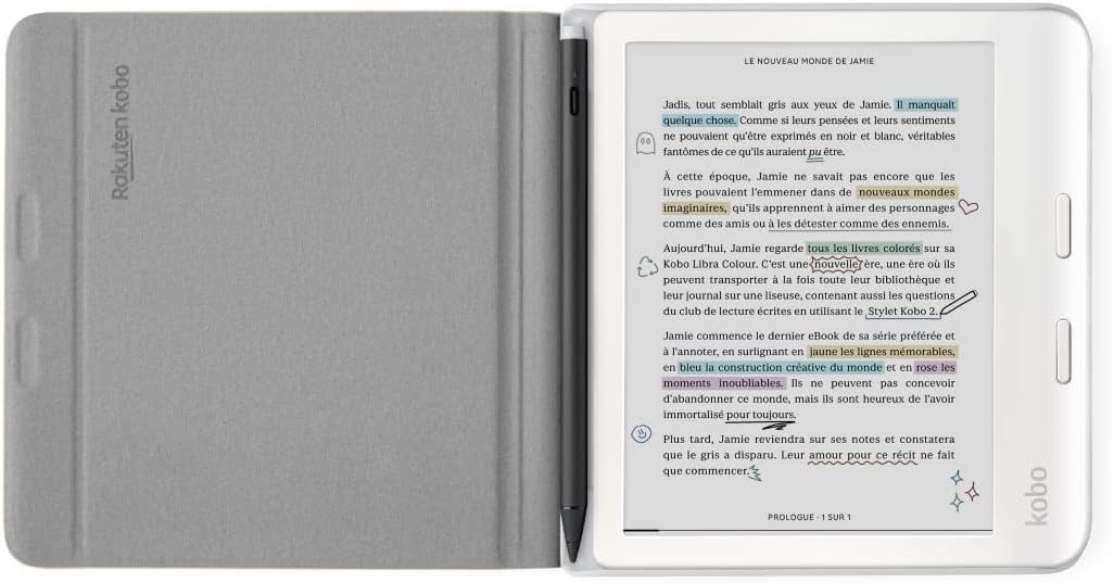 ESTUCHE KOBO LIBRA COLOUR SLEEPCOVER SAND BEIGE PARA EREADER 7' - 2