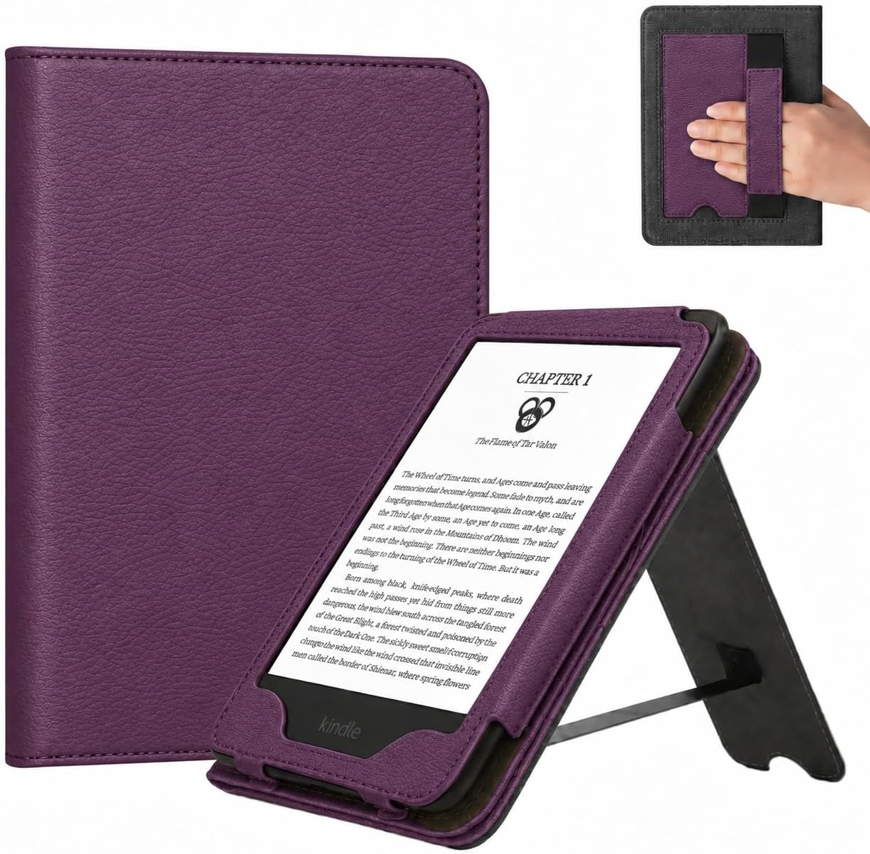 ESTUCHE COBAK 6 PULGADAS CON SOPORTE MODELO A0J28 COLOR VIOLETA - 1