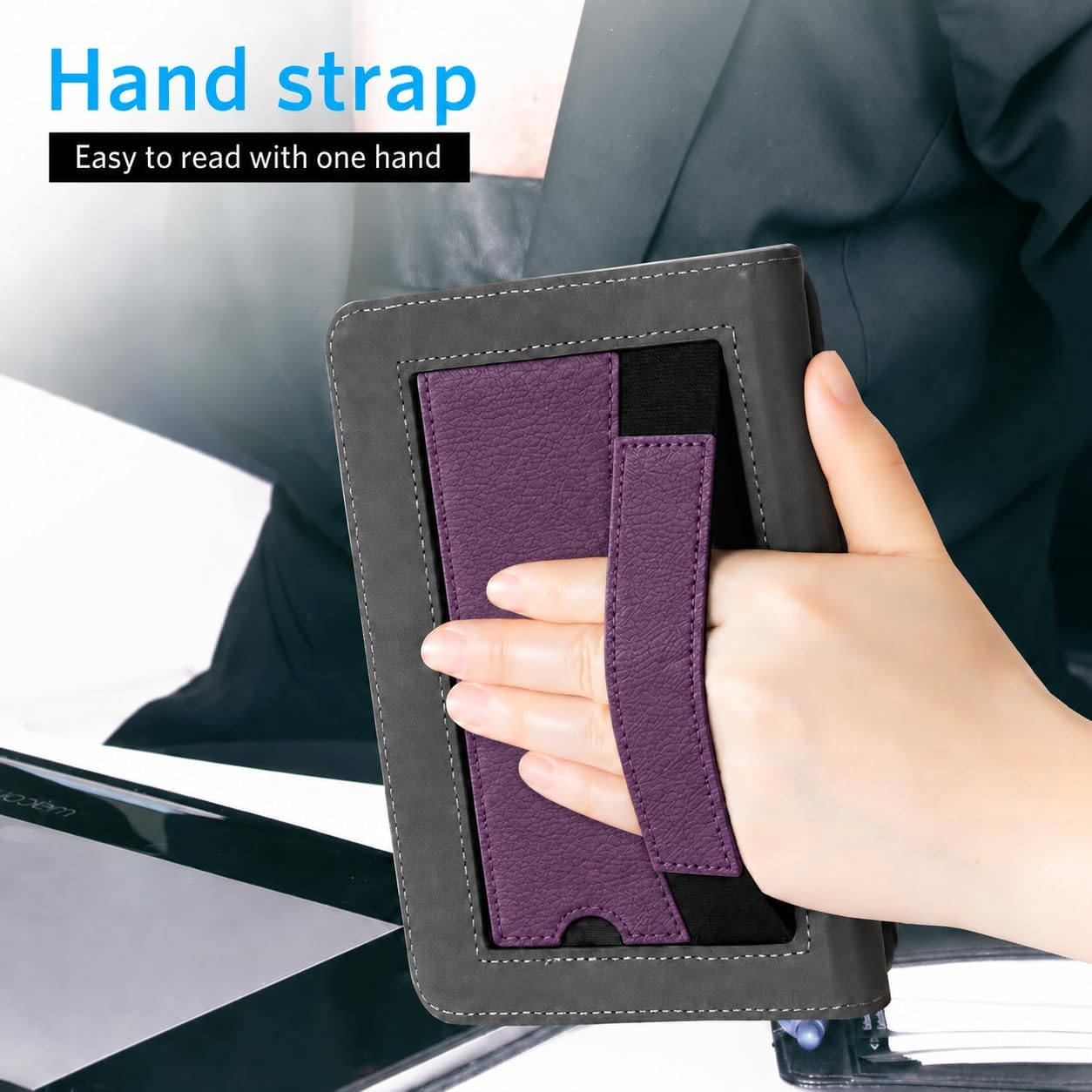 ESTUCHE COBAK 6 PULGADAS CON SOPORTE MODELO A0J28 COLOR VIOLETA - 3