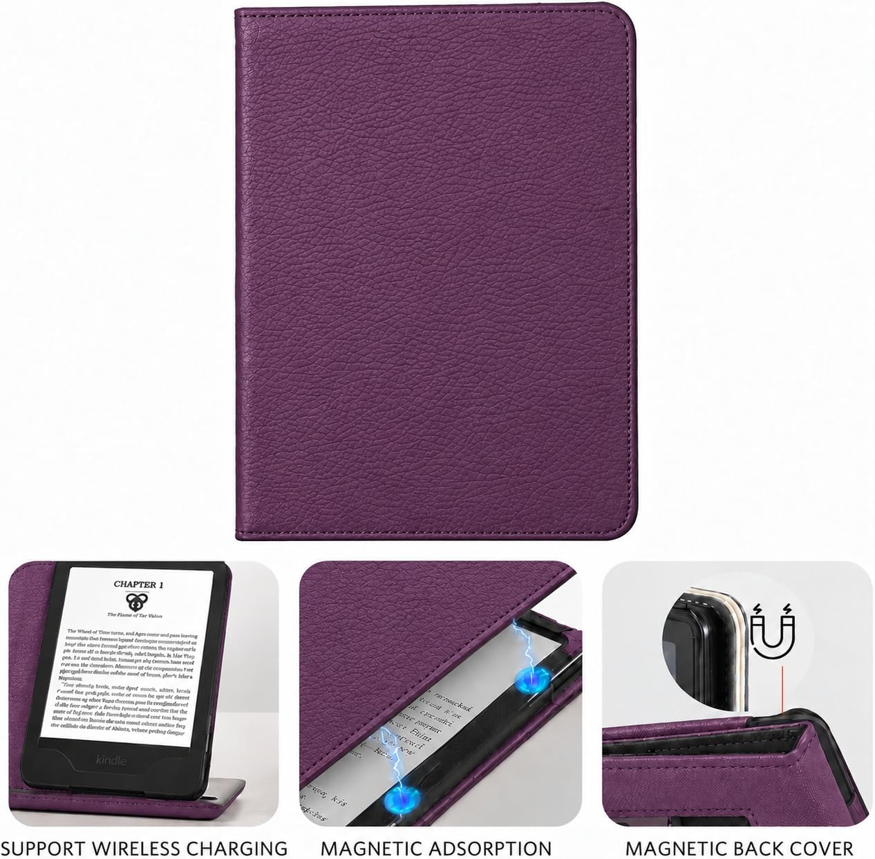ESTUCHE COBAK 6 PULGADAS CON SOPORTE MODELO A0J28 COLOR VIOLETA - 5