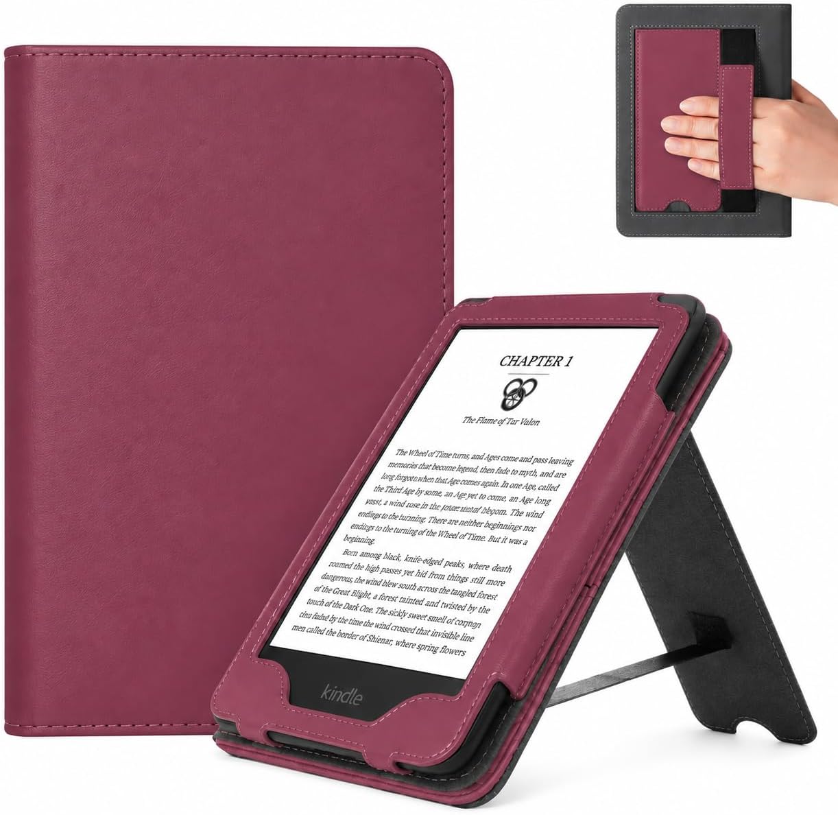 ESTUCHE COBAK 6 PULGADAS CON SOPORTE MODELO A0J28 COLOR FUCSIA - 1