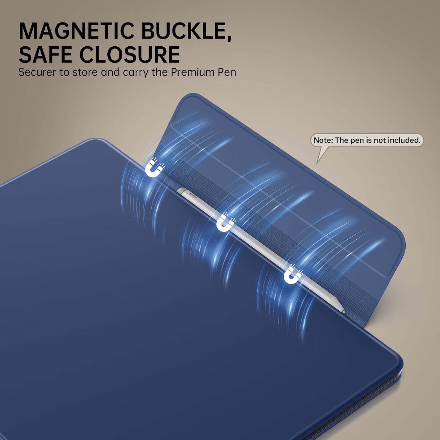 ESTUCHE MOKO PARA KINDLE SCRIBE 11' 3RA GEN Y COLORSOFT 1RA GEN AZUL MARINO - 4