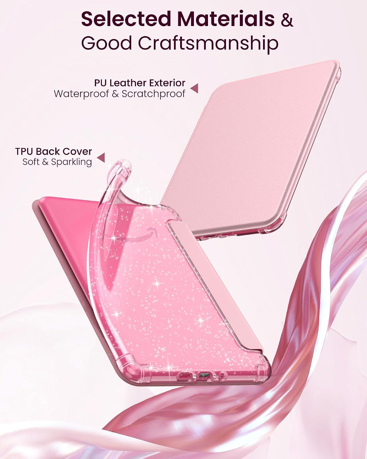 ESTUCHE MOKO PARA KINDLE PAPERWHITE 7' 12ª GEN Y COLORSOFT 2024 ROSA - 4