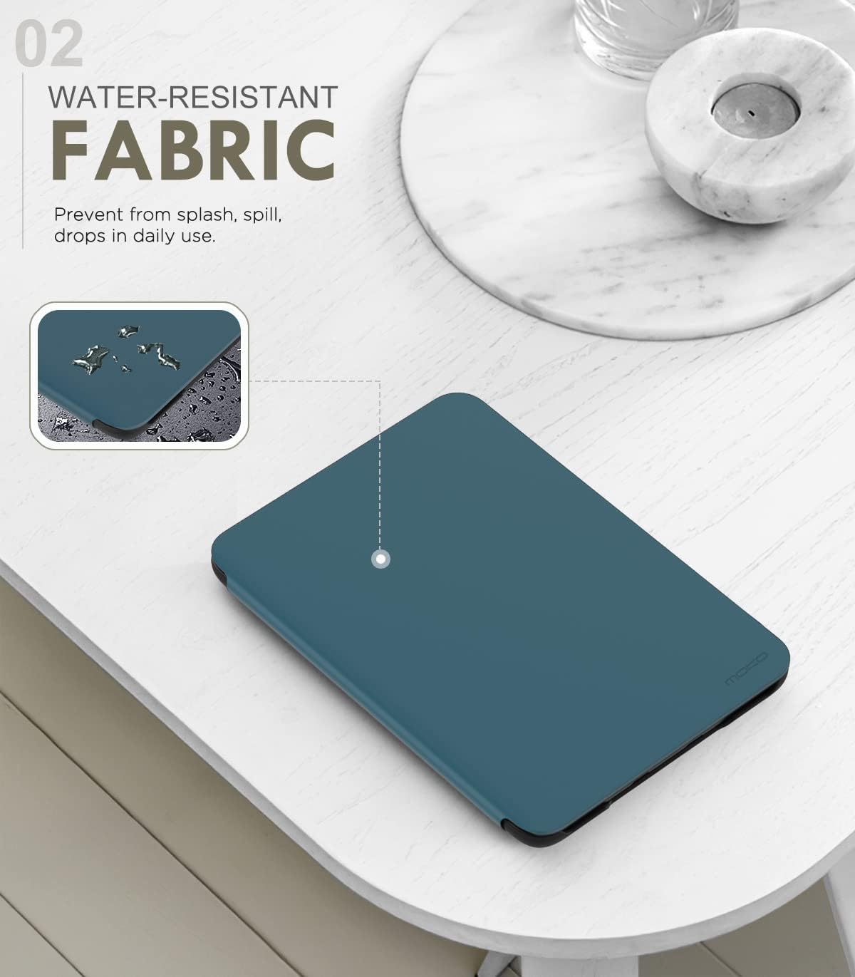 ESTUCHE MOKO PARA KINDLE BASIC 6' 11ª GENERACIÓN 2024/2022 TURQUESA - 3