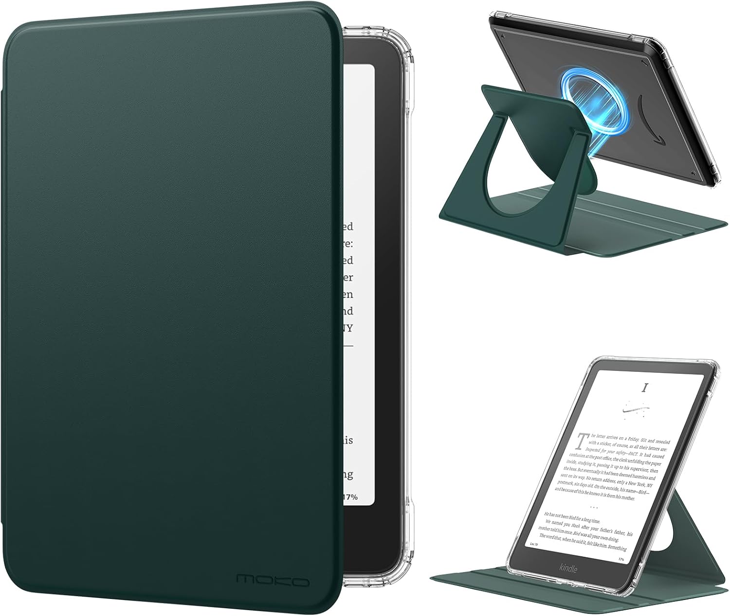 ESTUCHE MOKO GIRATORIO 360° PARA KINDLE PAPERWHITE 7' 12ª GEN 2024 Y COLORSOFT - 1