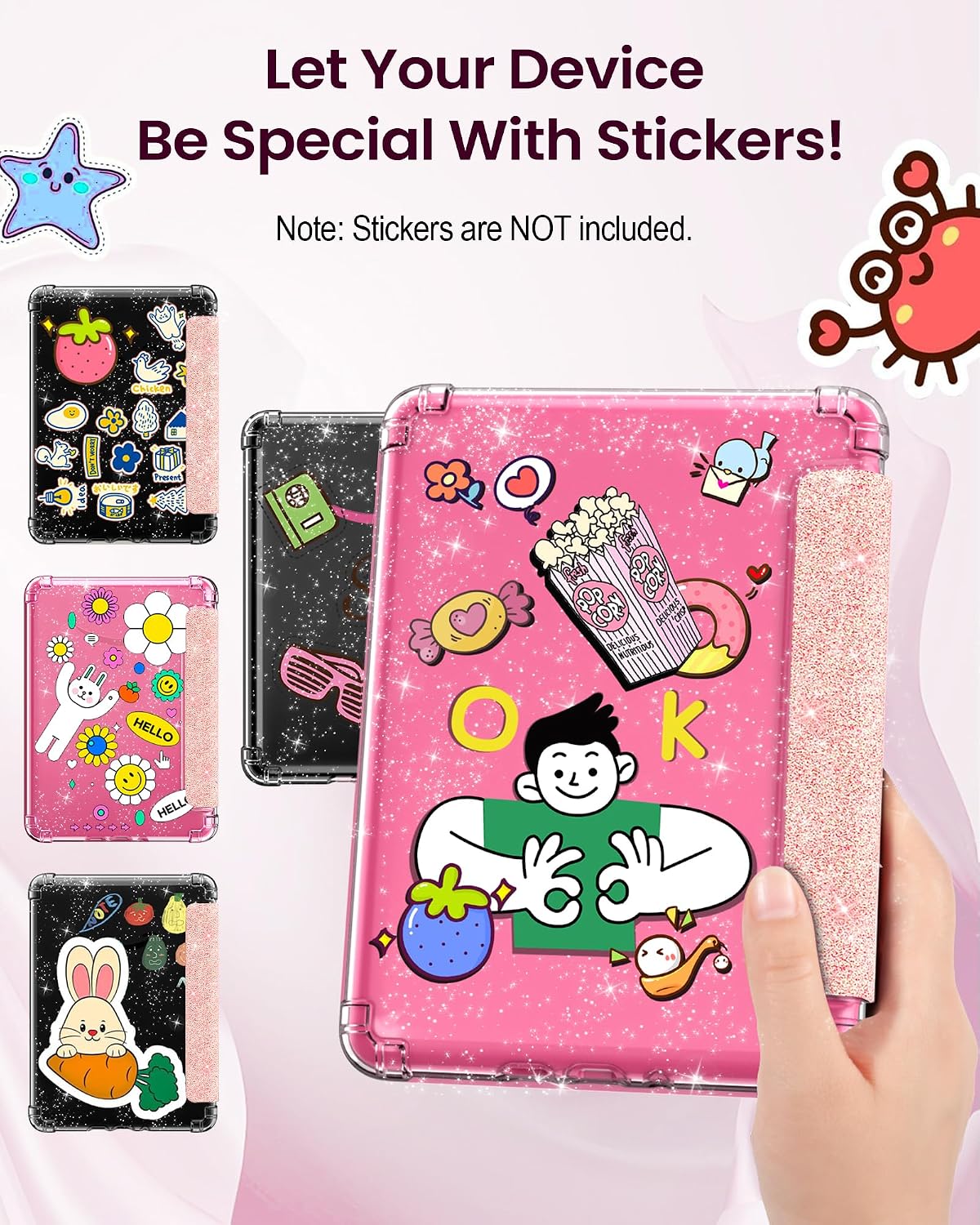 ESTUCHE MOKO PARA KINDLE PAPERWHITE 7' 12ª GEN Y COLORSOFT ROSA GLITTER - 5