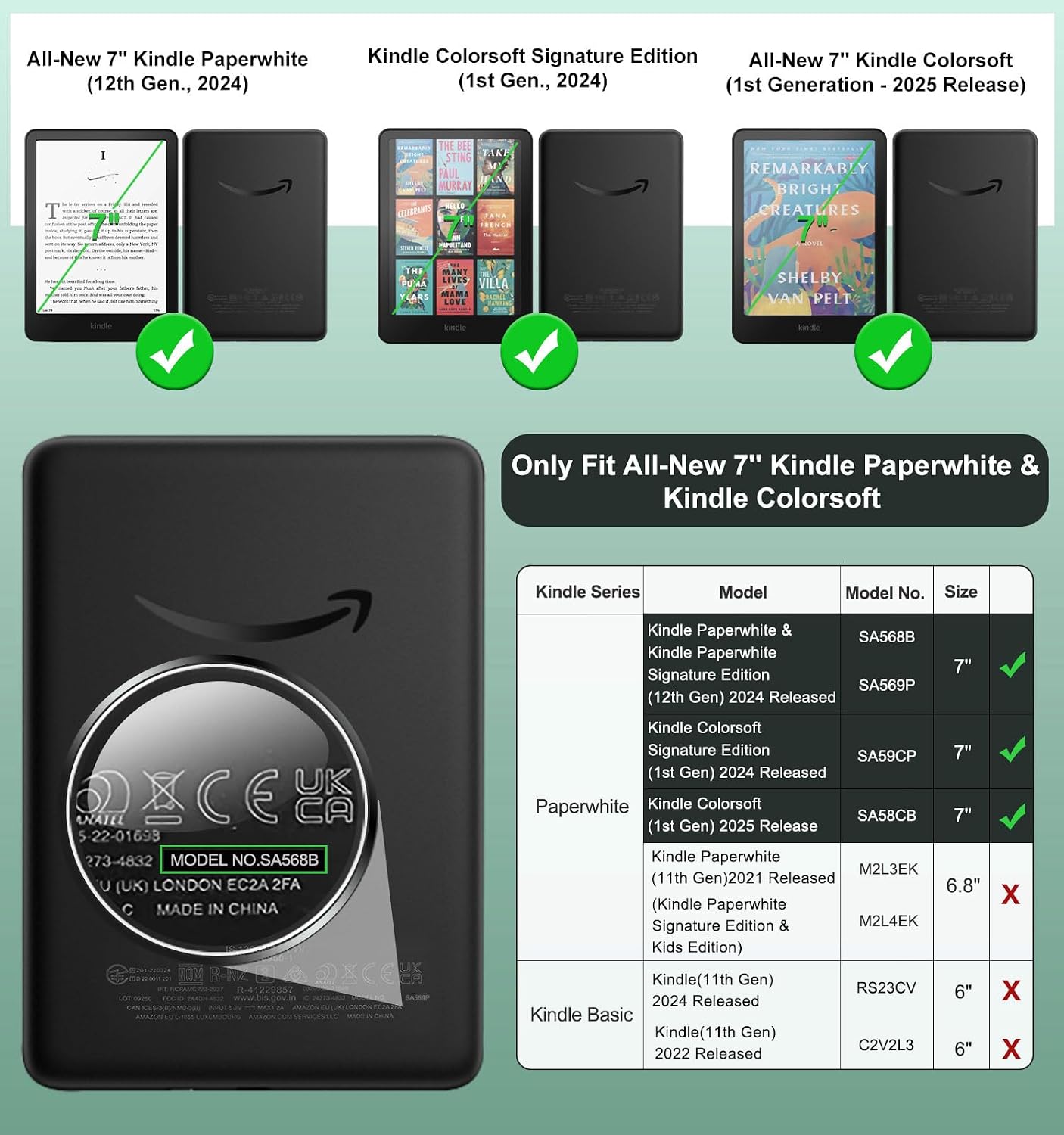 ESTUCHE MOKO 360° ROTATIVO DESMONTABLE PARA EBOOK READER 7' VERDE BOSQUE - 2