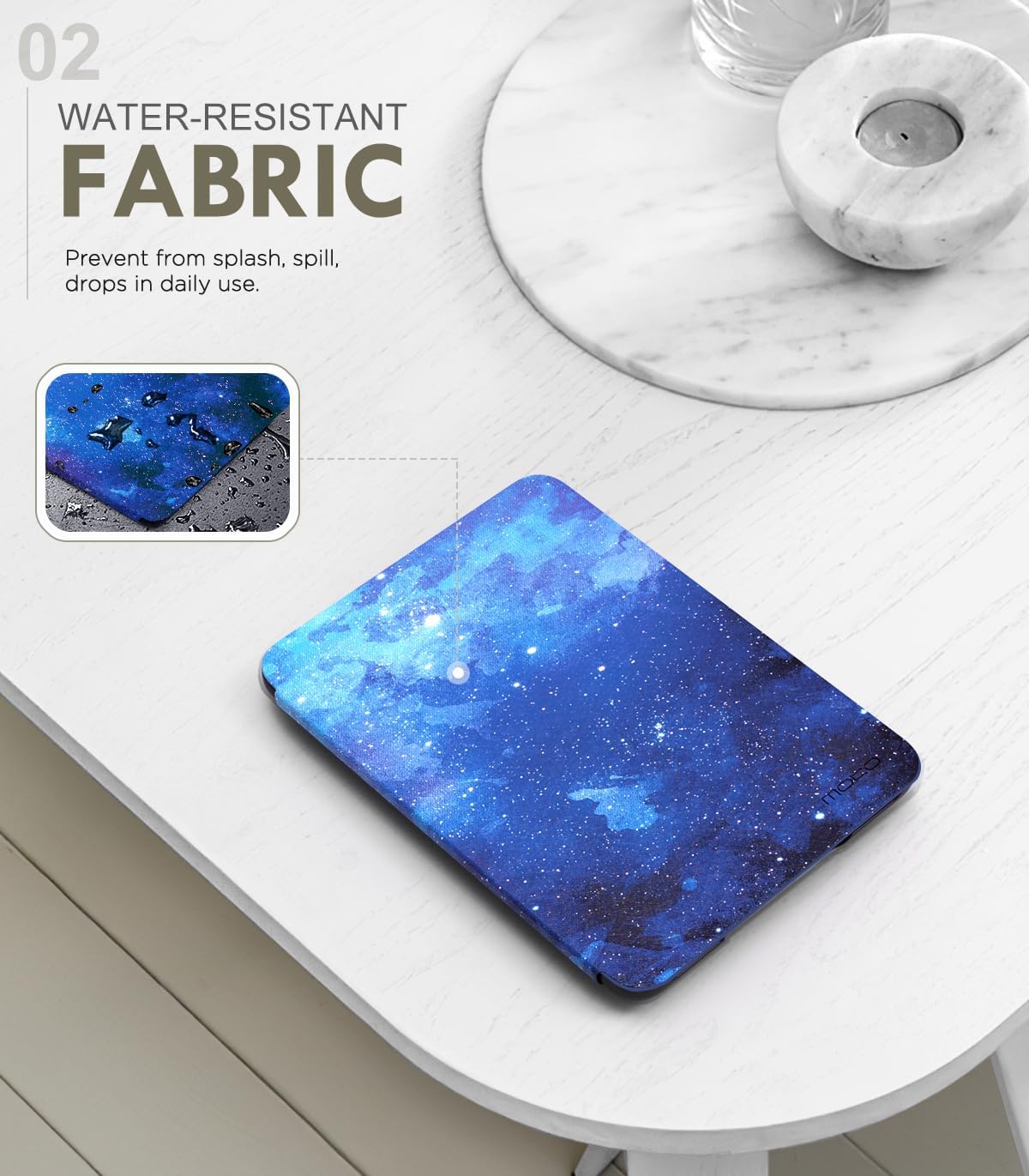 ESTUCHE MOKO PARA KINDLE PAPERWHITE 7' 12ª GEN 2024 COLORSOFT AZUL CIELO - 3