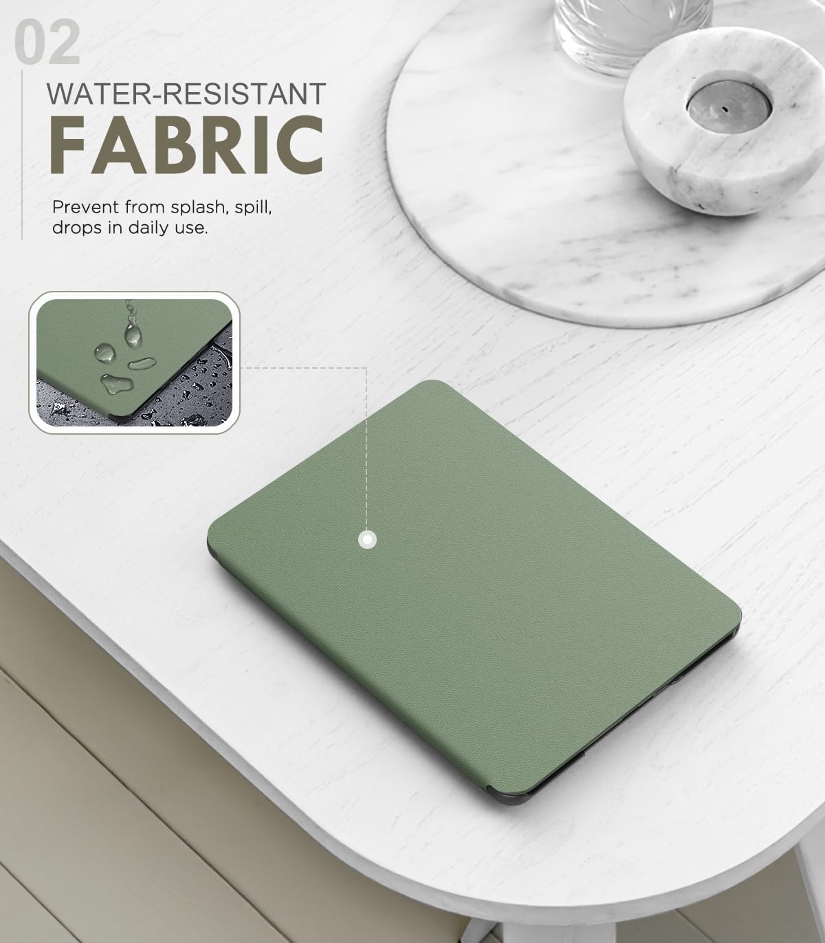 ESTUCHE MOKO PARA KINDLE PAPERWHITE 7' 12ª GEN 2024 COLORSOFT CELADON - 3