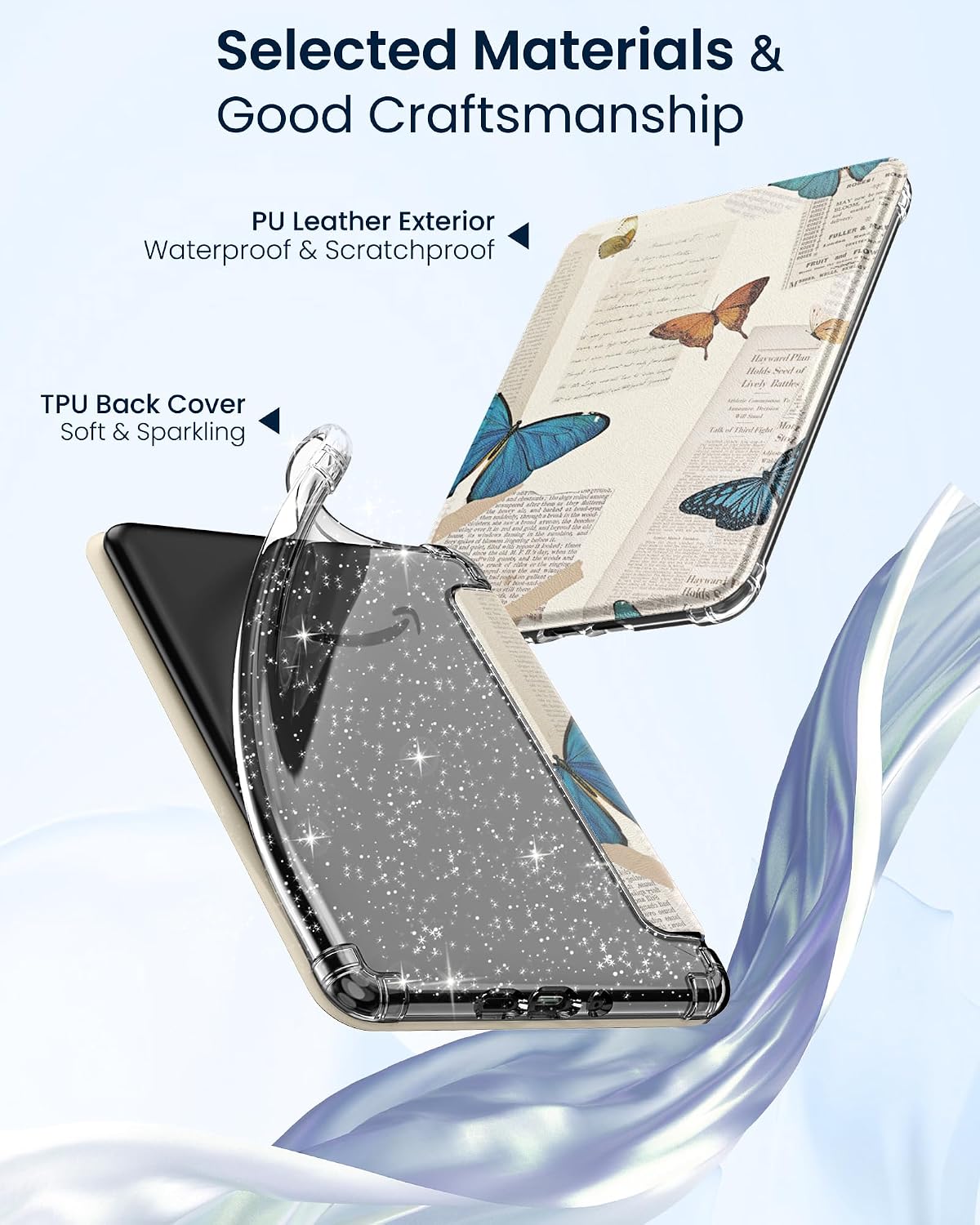 ESTUCHE MOKO PARA KINDLE PAPERWHITE 7' 12ª GEN Y COLORSOFT VINTAGE MARIPOSA - 4