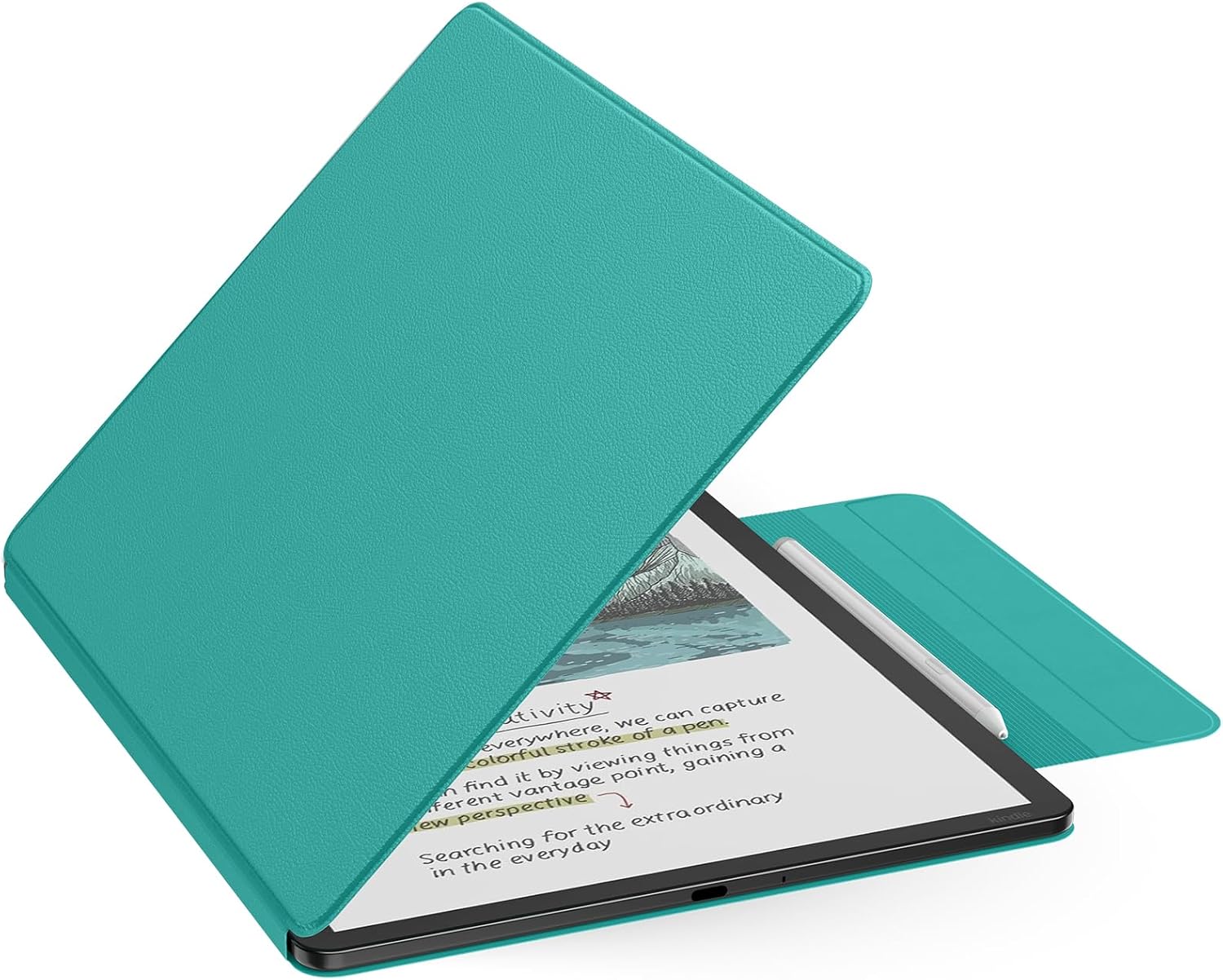 ESTUCHE MOKO PARA KINDLE SCRIBE 11' 3RA GENERACIÓN Y COLORSOFT 1RA GENERACIÓN VERDE JADE - 1