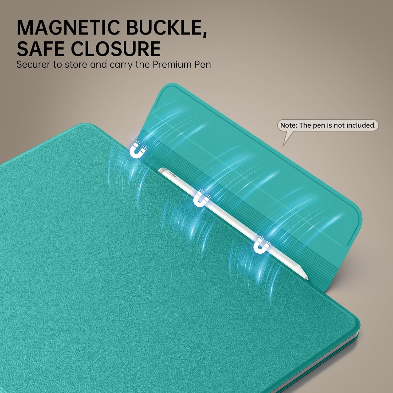ESTUCHE MOKO PARA KINDLE SCRIBE 11' 3RA GENERACIÓN Y COLORSOFT 1RA GENERACIÓN VERDE JADE - 4