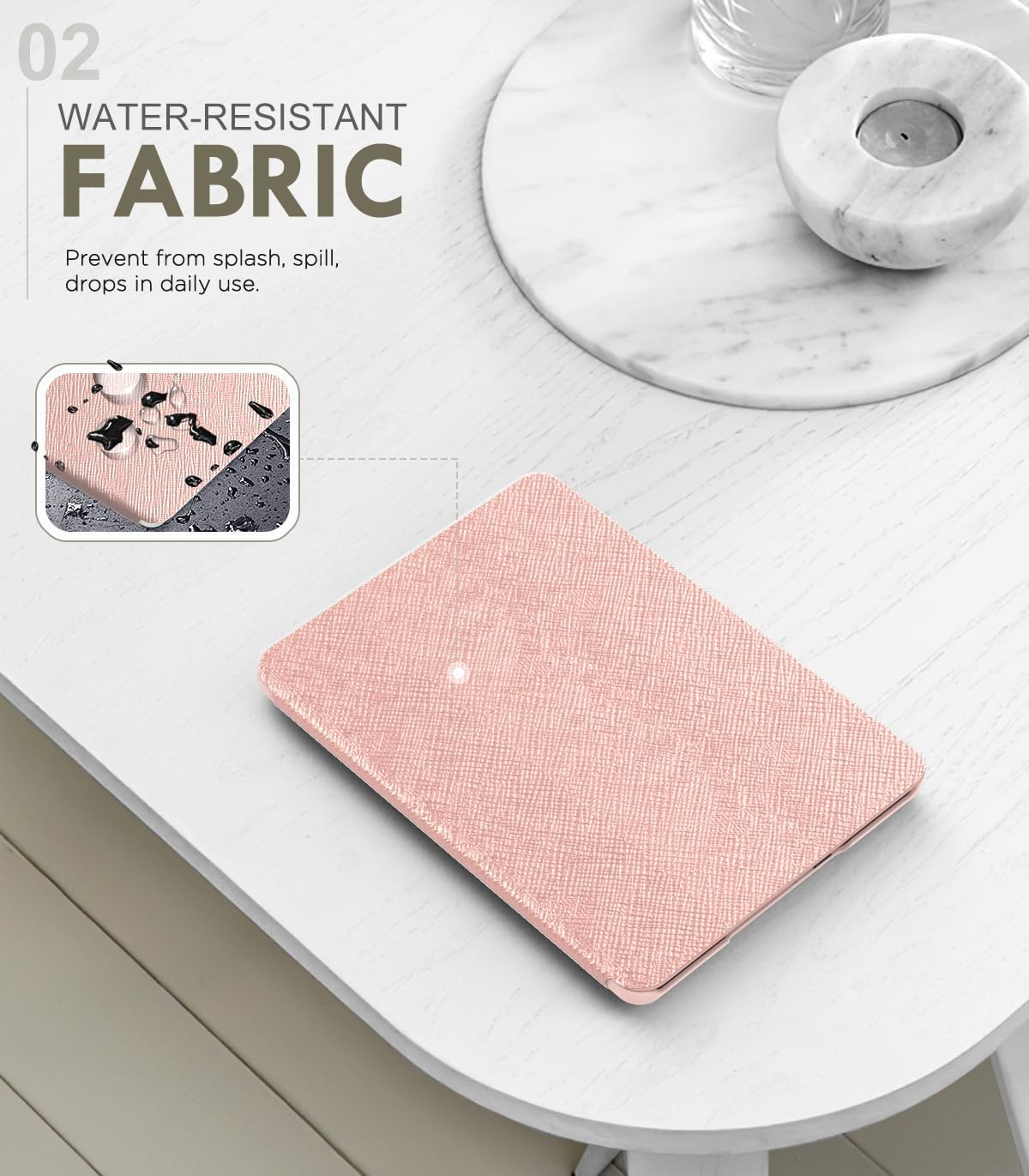 ESTUCHE MOKO PARA KINDLE PAPERWHITE 7' 12ª GEN 2024 COLORSOFT ORO ROSA - 3
