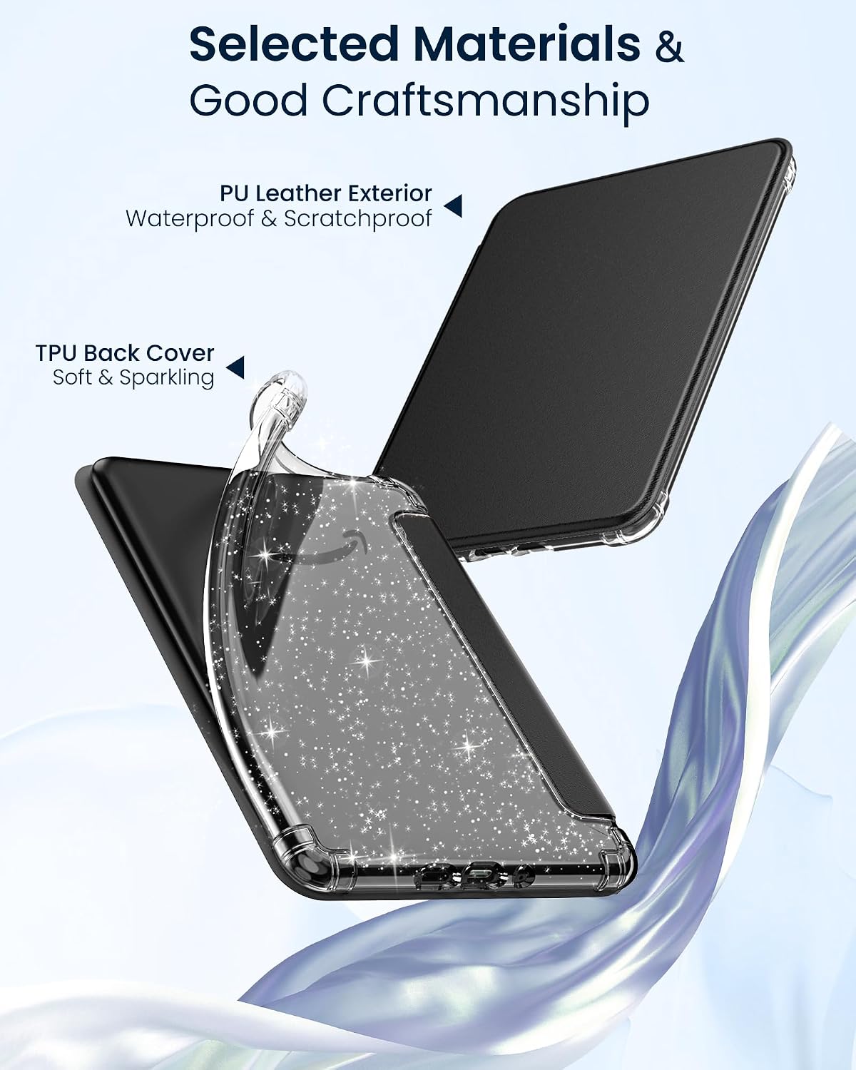 ESTUCHE MOKO PARA KINDLE PAPERWHITE 7' 12ª GEN Y COLORSOFT 2024 NEGRO - 4