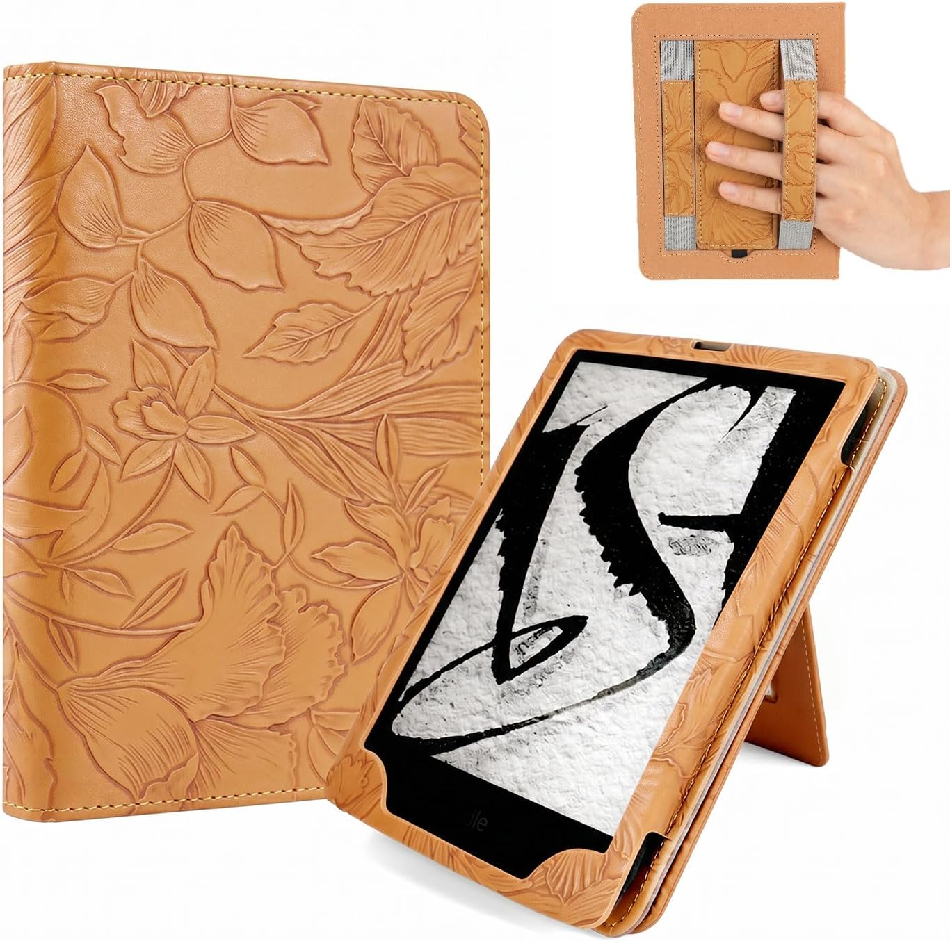 ESTUCHE EJU PARA KINDLE PAPERWHITE 11ª/12ª GEN 7/6.8 PULGADAS CAMEL - 1