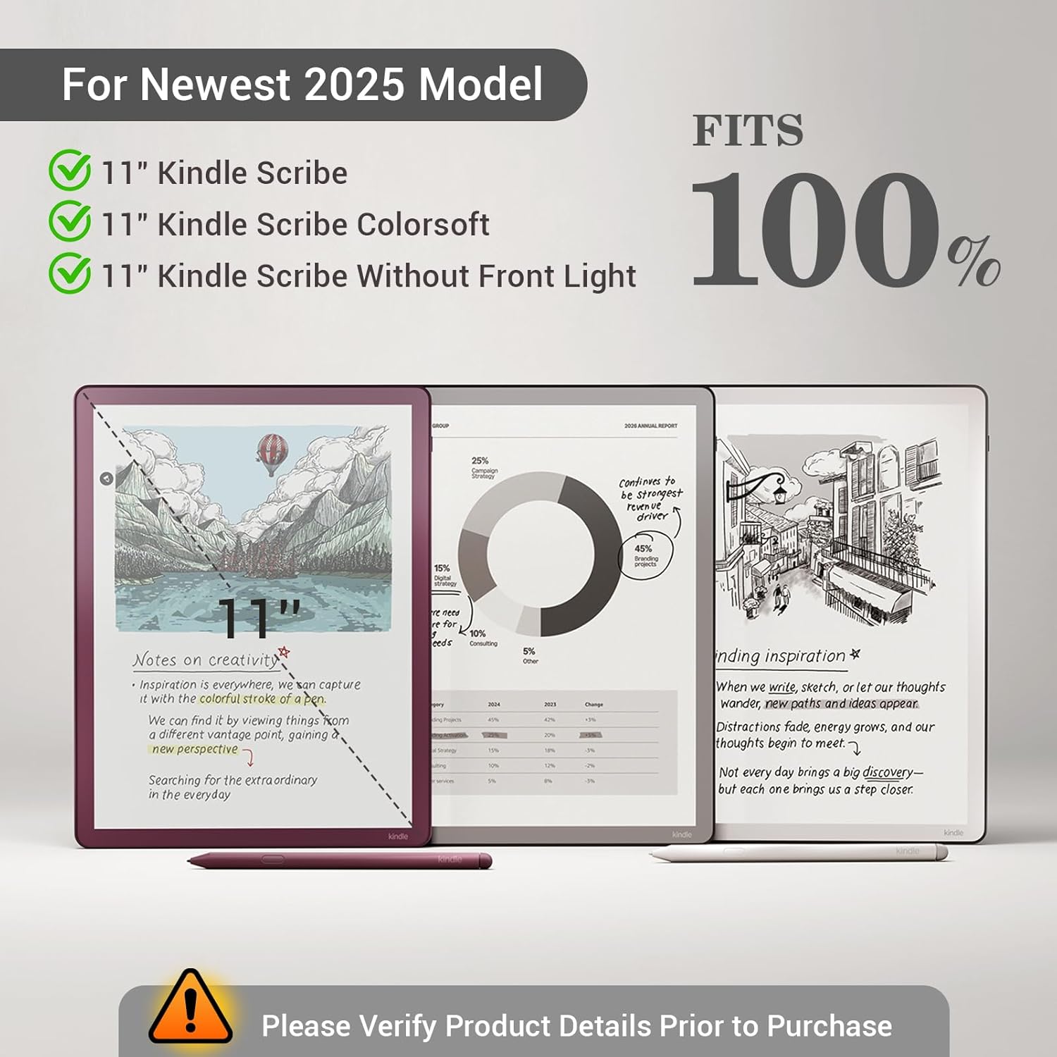 ESTUCHE COBAK PARA KINDLE SCRIBE 11' 3RA GENERACIÓN 2025 COLORSOFT PU LEATHER - 2