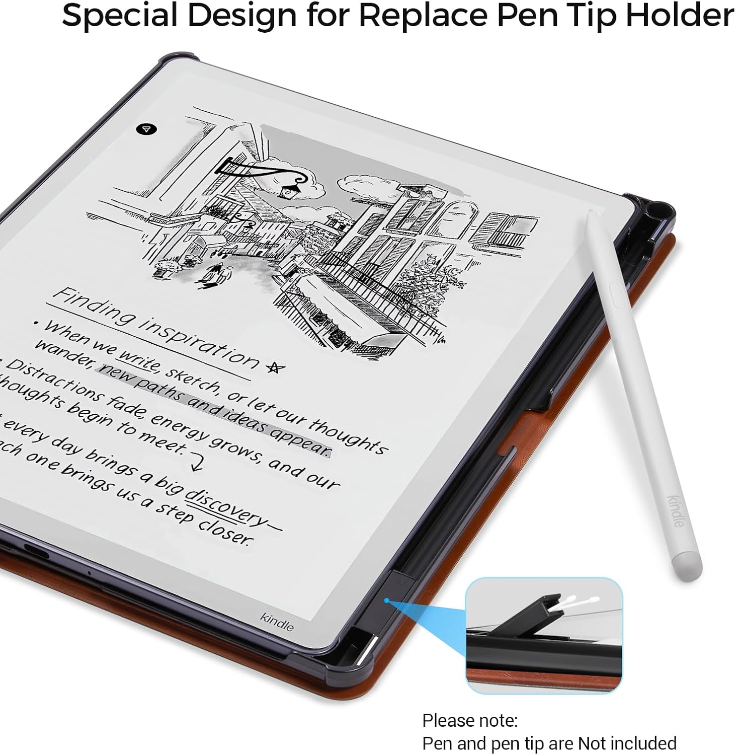 ESTUCHE COBAK PARA KINDLE SCRIBE 11' 3RA GENERACIÓN 2025 COLORSOFT PU LEATHER - 4