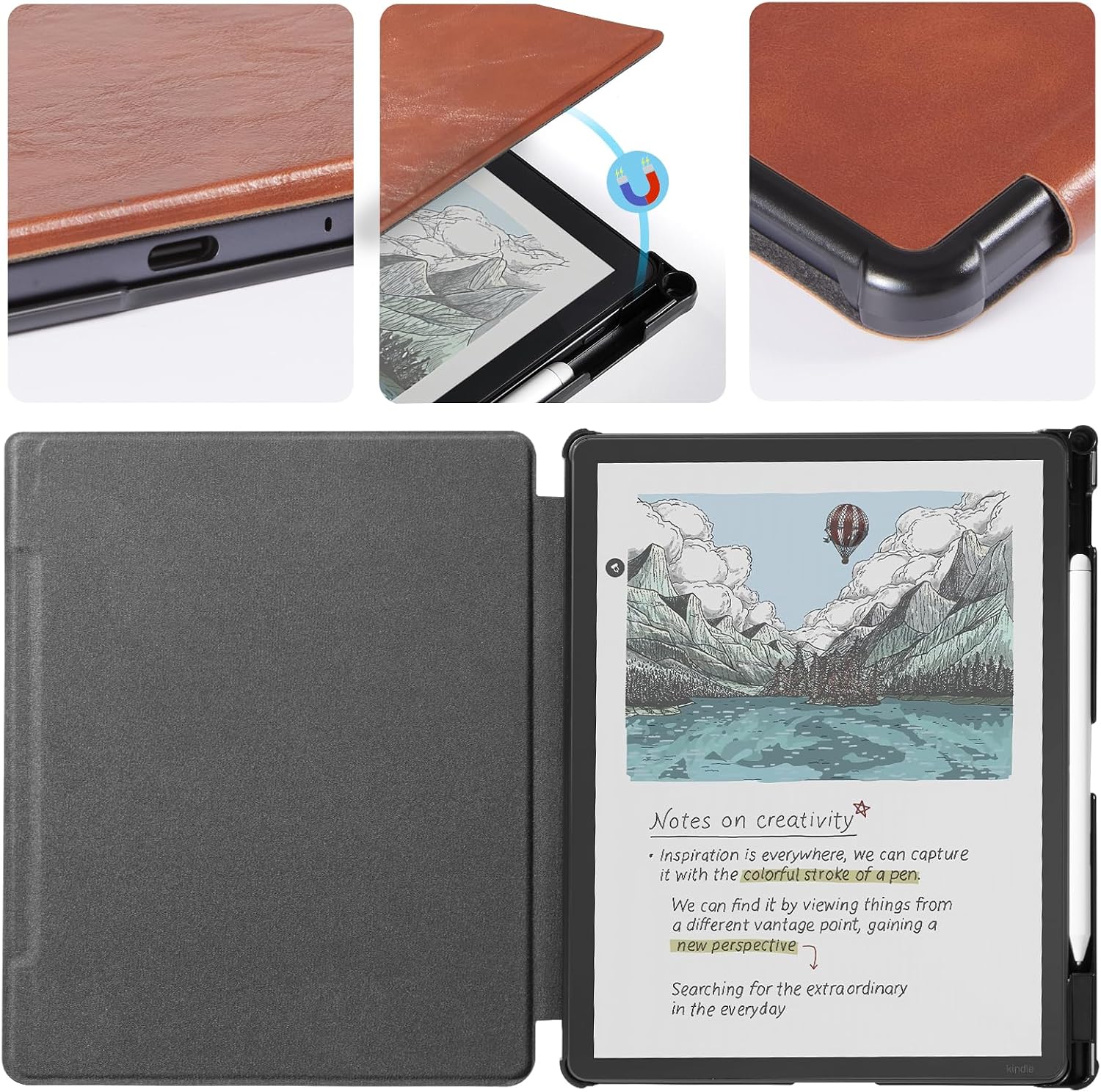 ESTUCHE COBAK PARA KINDLE SCRIBE 11' 3RA GENERACIÓN 2025 COLORSOFT PU LEATHER - 5