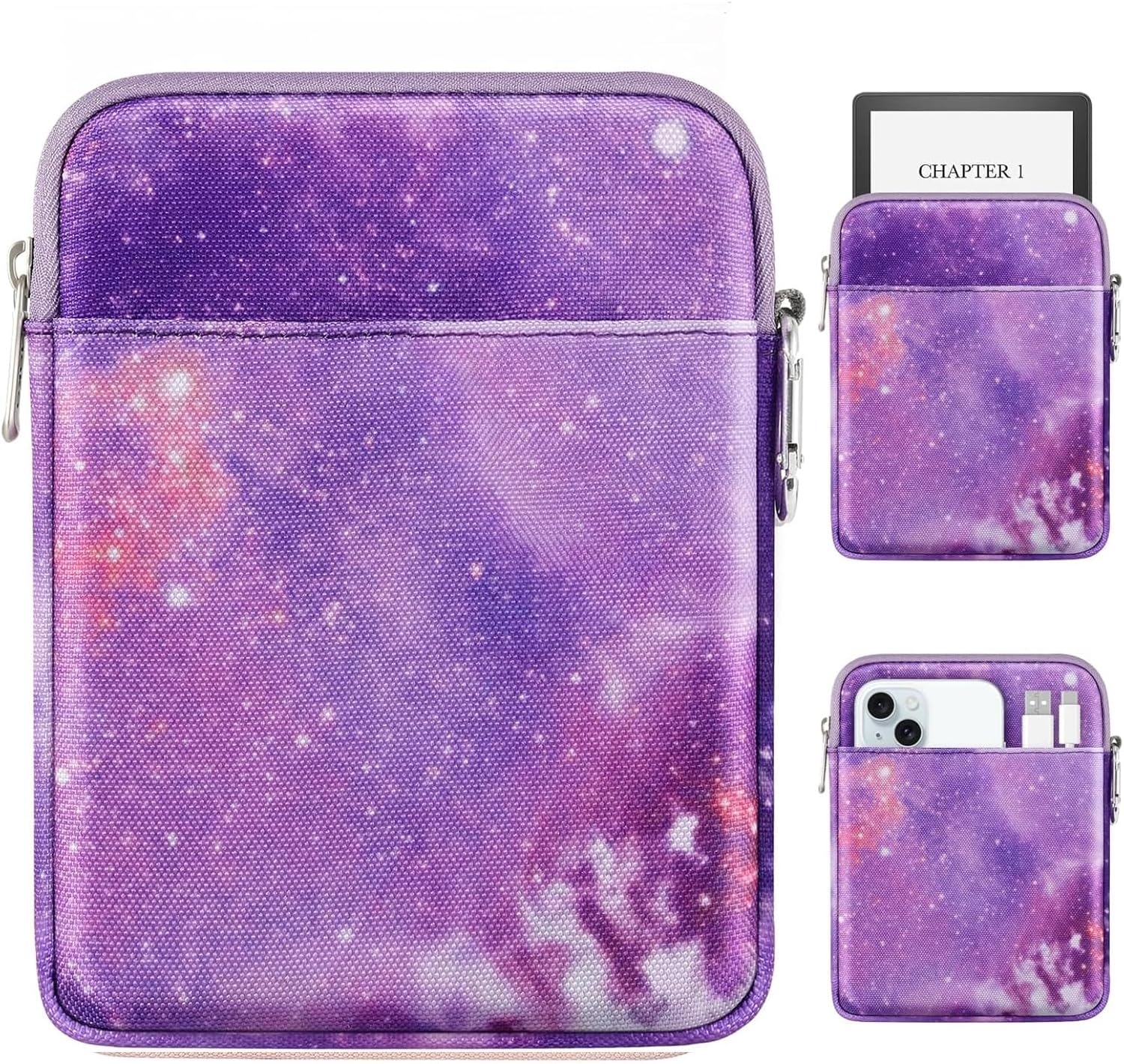 ESTUCHE PARA LECTOR ELECTRÓNICO MOKO PADDED PARA 6-7 PULGADAS COLORSOFT SIGNATURE EDITION 2024 MORADO CIELO ESTRELLADO - 1