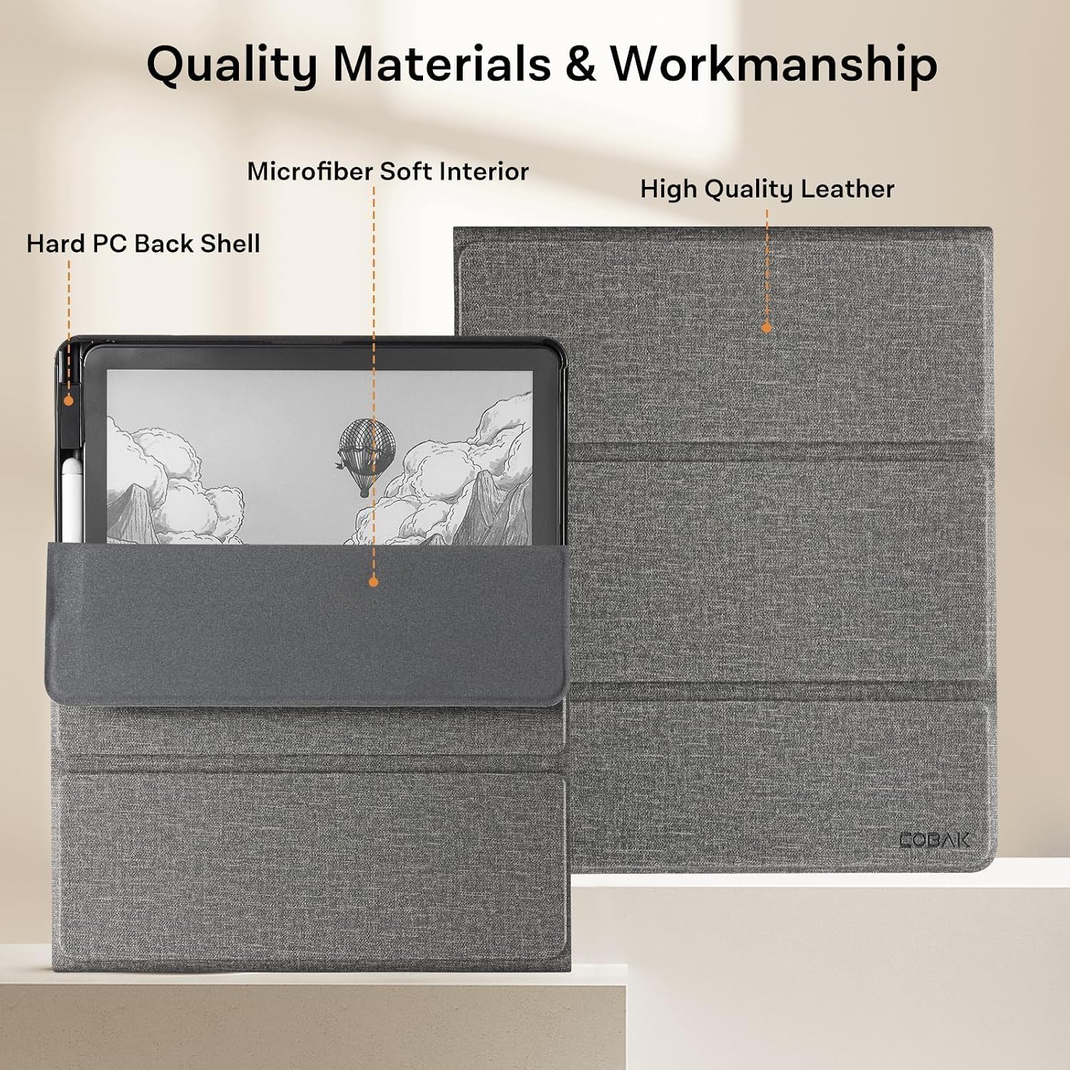 ESTUCHE COBAK PARA KINDLE SCRIBE 11' 3RA GEN 2025 Y COLORSOFT - 3