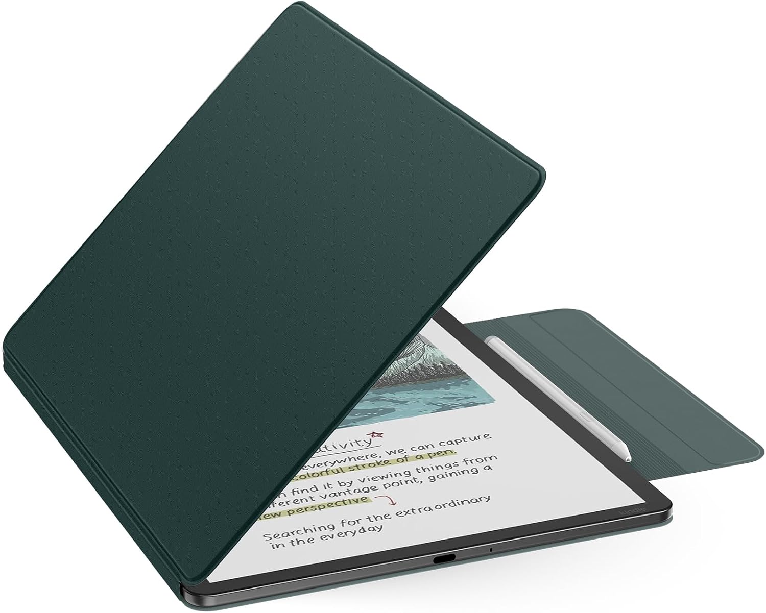 ESTUCHE MOKO PARA KINDLE SCRIBE 11' 3RA GEN Y COLORSOFT 1RA GEN VERDE MEDIANOCHE - 1