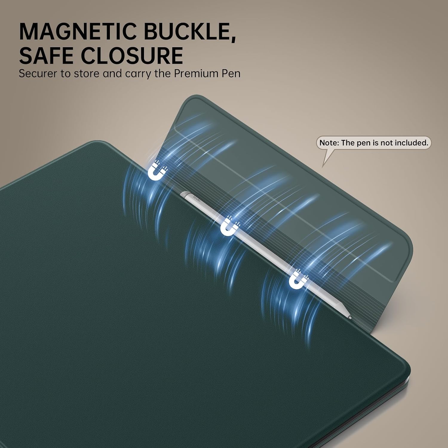 ESTUCHE MOKO PARA KINDLE SCRIBE 11' 3RA GEN Y COLORSOFT 1RA GEN VERDE MEDIANOCHE - 4