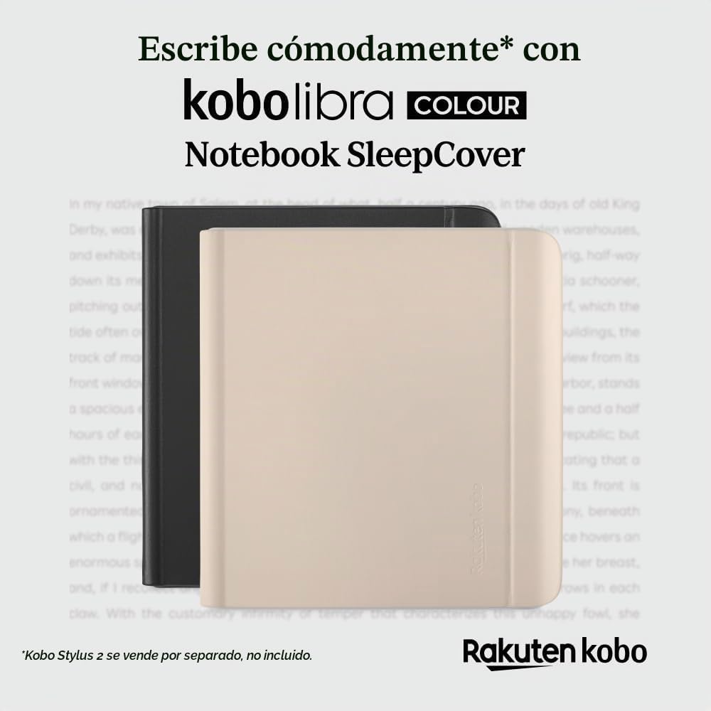 ESTUCHE KOBO LIBRA COLOUR SLEEPCOVER NEGRO - 3