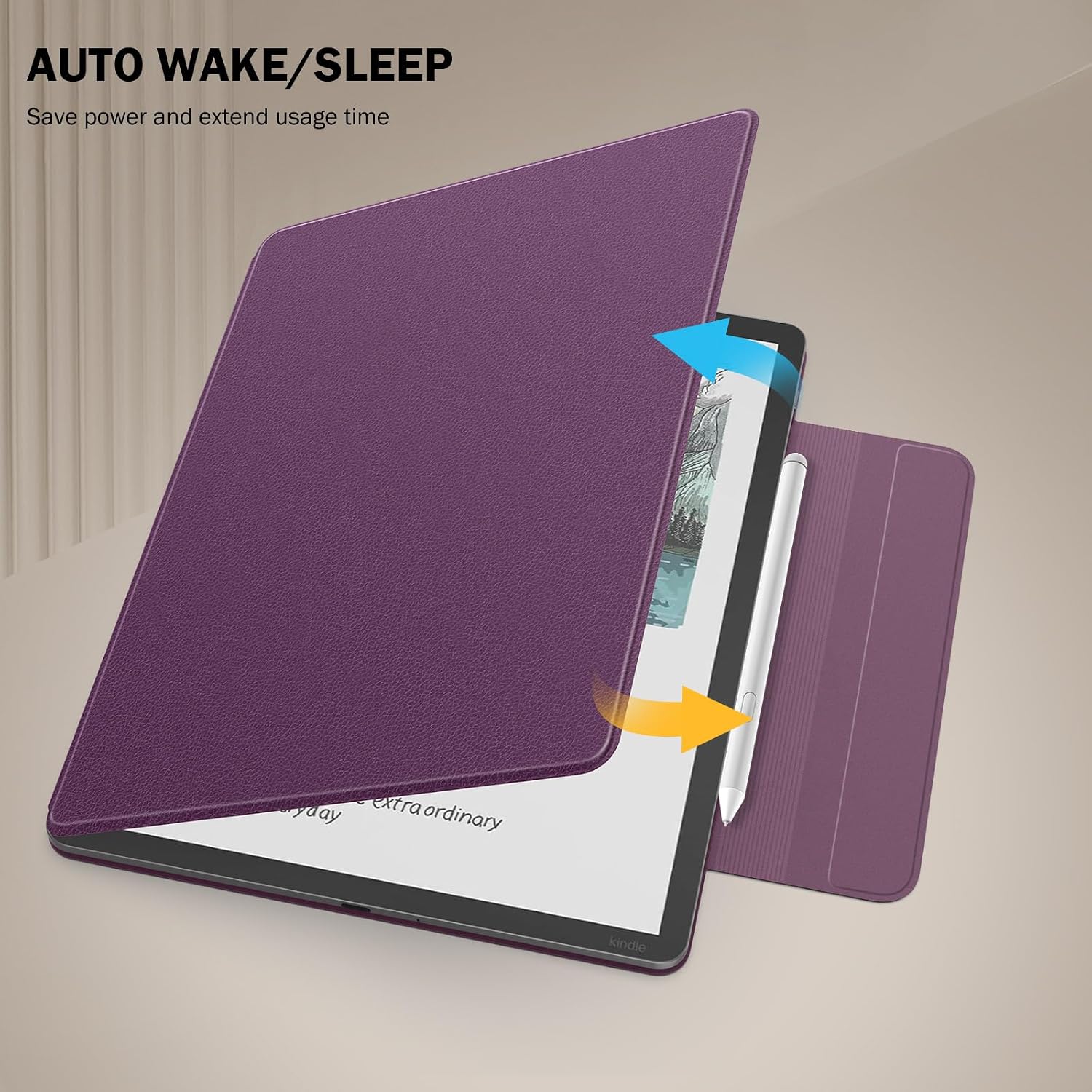 ESTUCHE MOKO PARA KINDLE SCRIBE 11' 3RA GEN Y COLORSOFT 1RA GEN PÚRPURA - 5