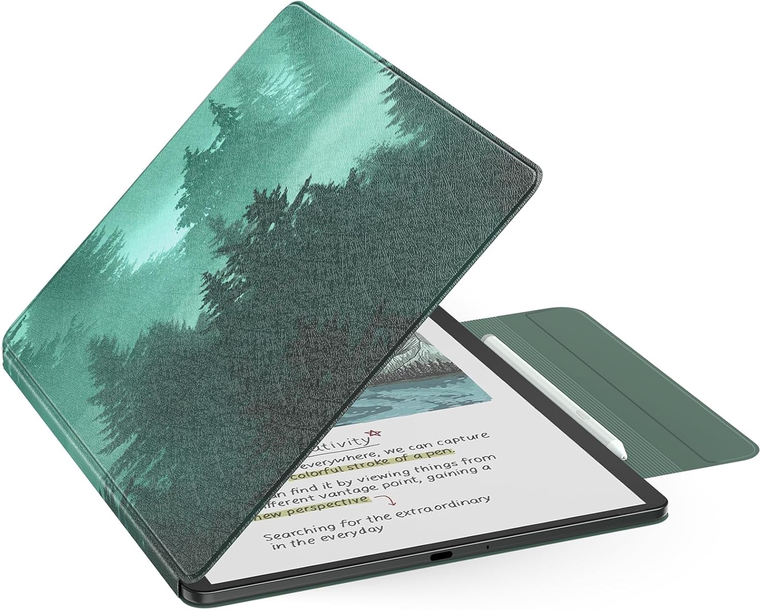ESTUCHE MOKO PARA KINDLE SCRIBE 11' 3RA GENERACIÓN VERDE BOSQUE - 1