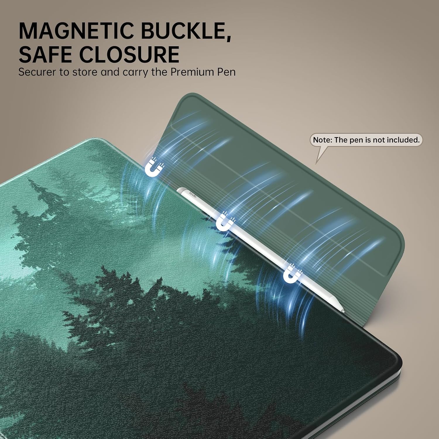 ESTUCHE MOKO PARA KINDLE SCRIBE 11' 3RA GENERACIÓN VERDE BOSQUE - 4