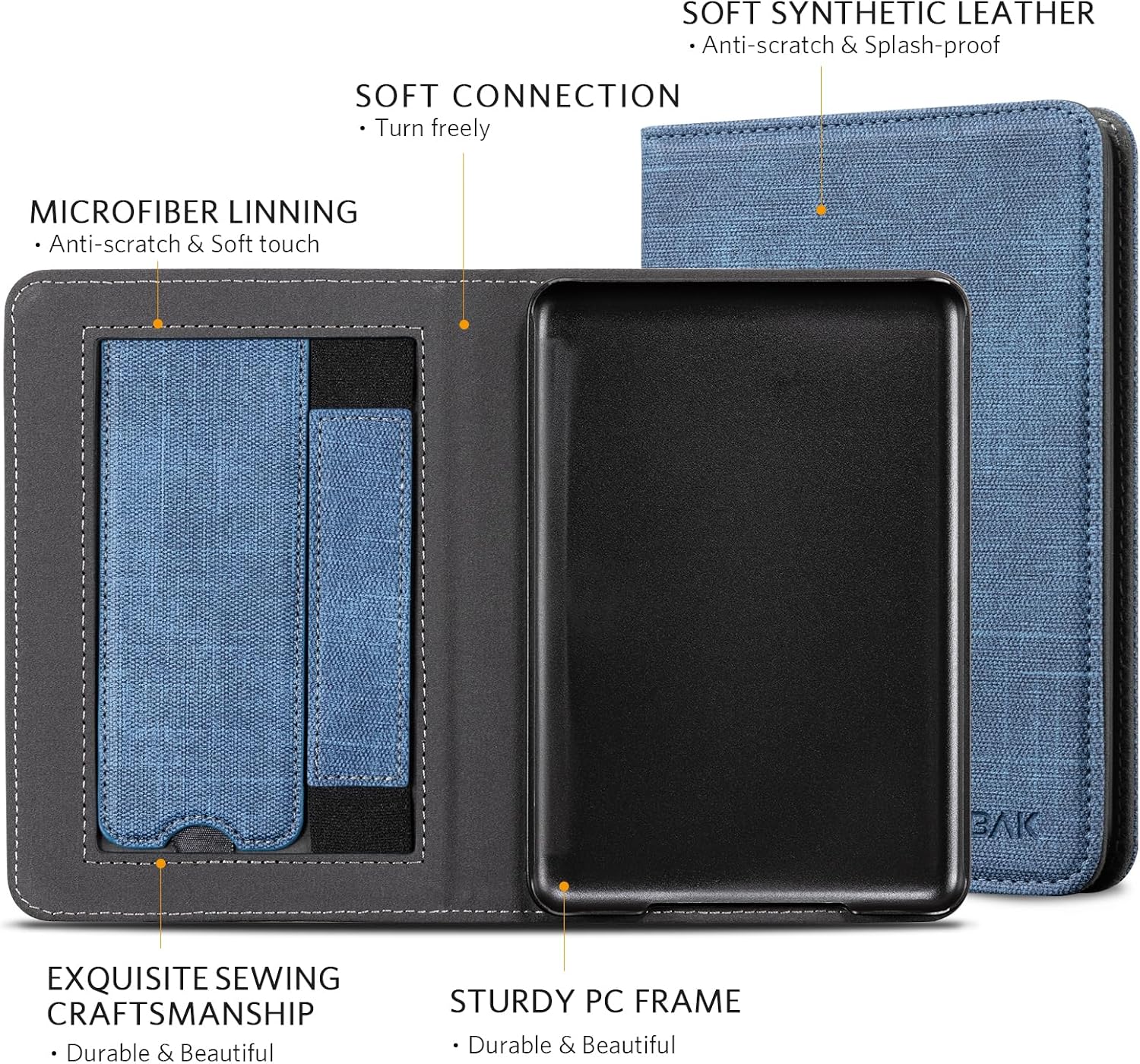 ESTUCHE COBAK CON SOPORTE PARA KINDLE 6' (2024 Y 2022, 11ª GEN) - 3
