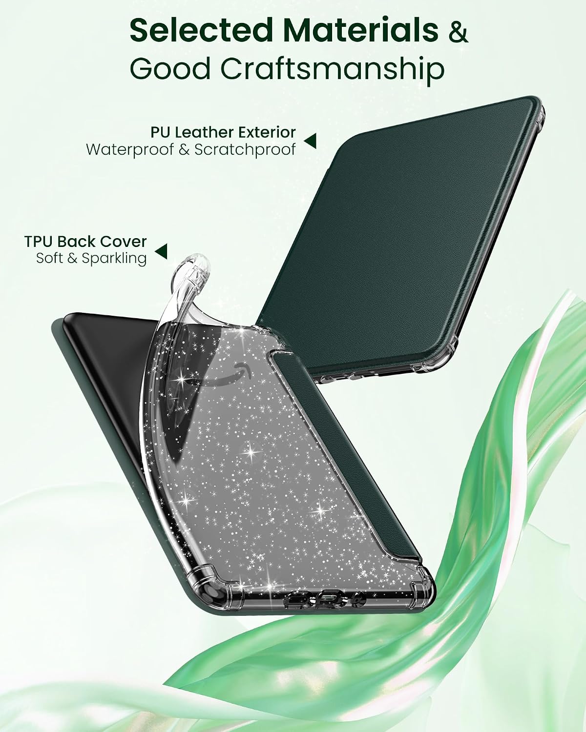 ESTUCHE MOKO PARA KINDLE PAPERWHITE 7' 12ª GEN Y COLORSOFT VERDE MEDIANOCHE - 4