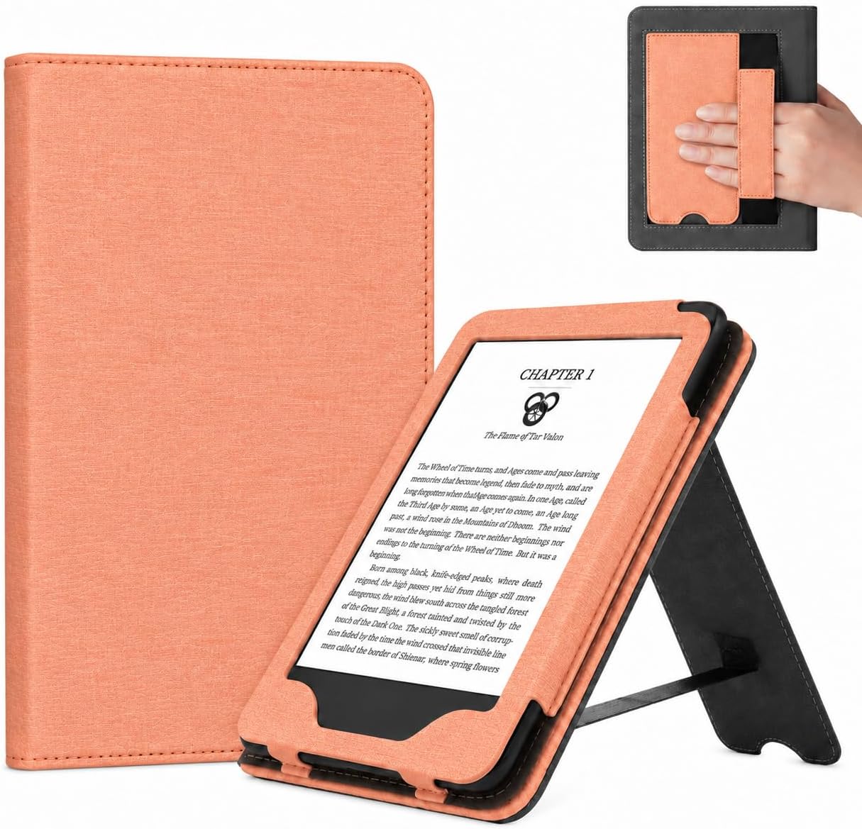 ESTUCHE COBAK 6 PULGADAS CON SOPORTE MODELO A0J28 COLOR APRICOT - 1
