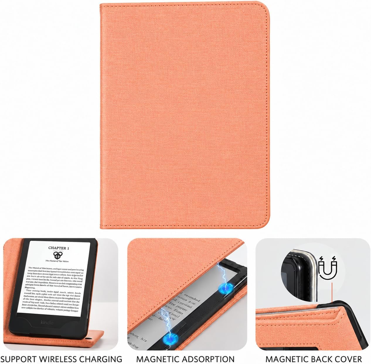 ESTUCHE COBAK 6 PULGADAS CON SOPORTE MODELO A0J28 COLOR APRICOT - 5