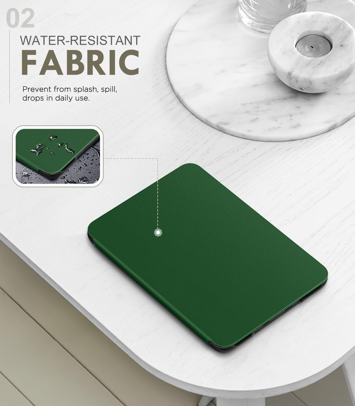 ESTUCHE MOKO PARA E-READER 6' 2024/2022 LOTUS LEAF GREEN - 3