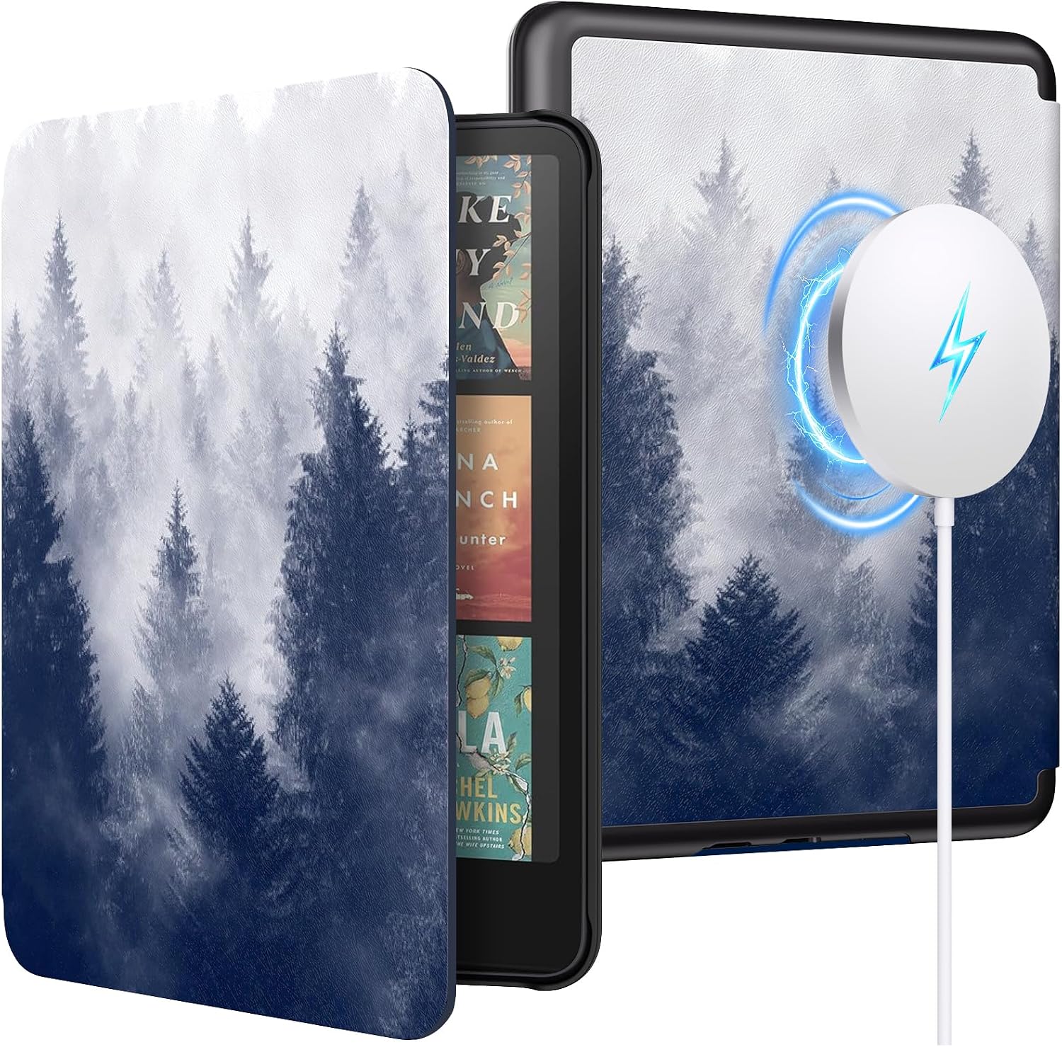 ESTUCHE MOKO MAGNETIC PARA KINDLE PAPERWHITE 7' 12ª GEN/COLORSOFT GRIS BOSQUE - 1