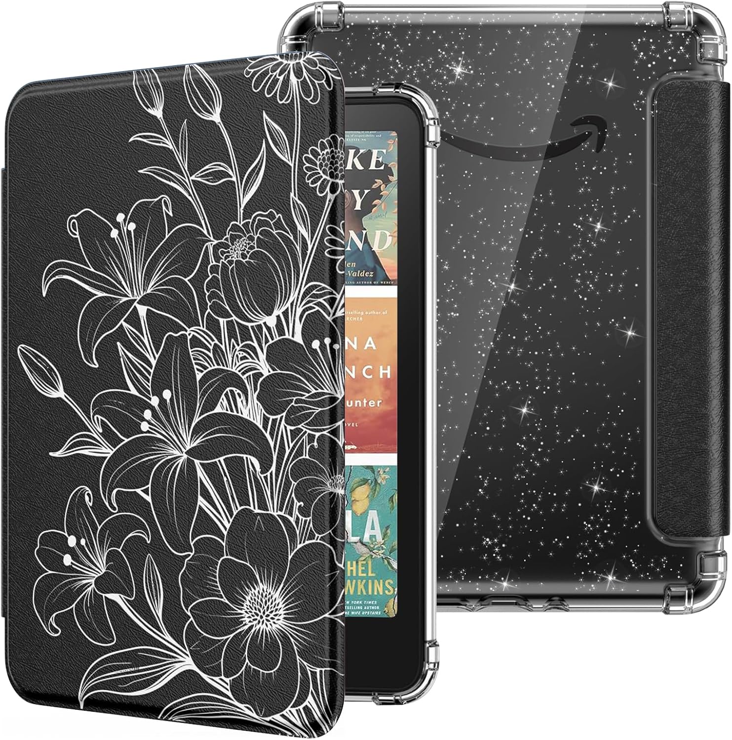 ESTUCHE MOKO PARA KINDLE PAPERWHITE 7' 12ª GEN Y COLORSOFT 2024 DISEÑO LINE FLOWER - 1
