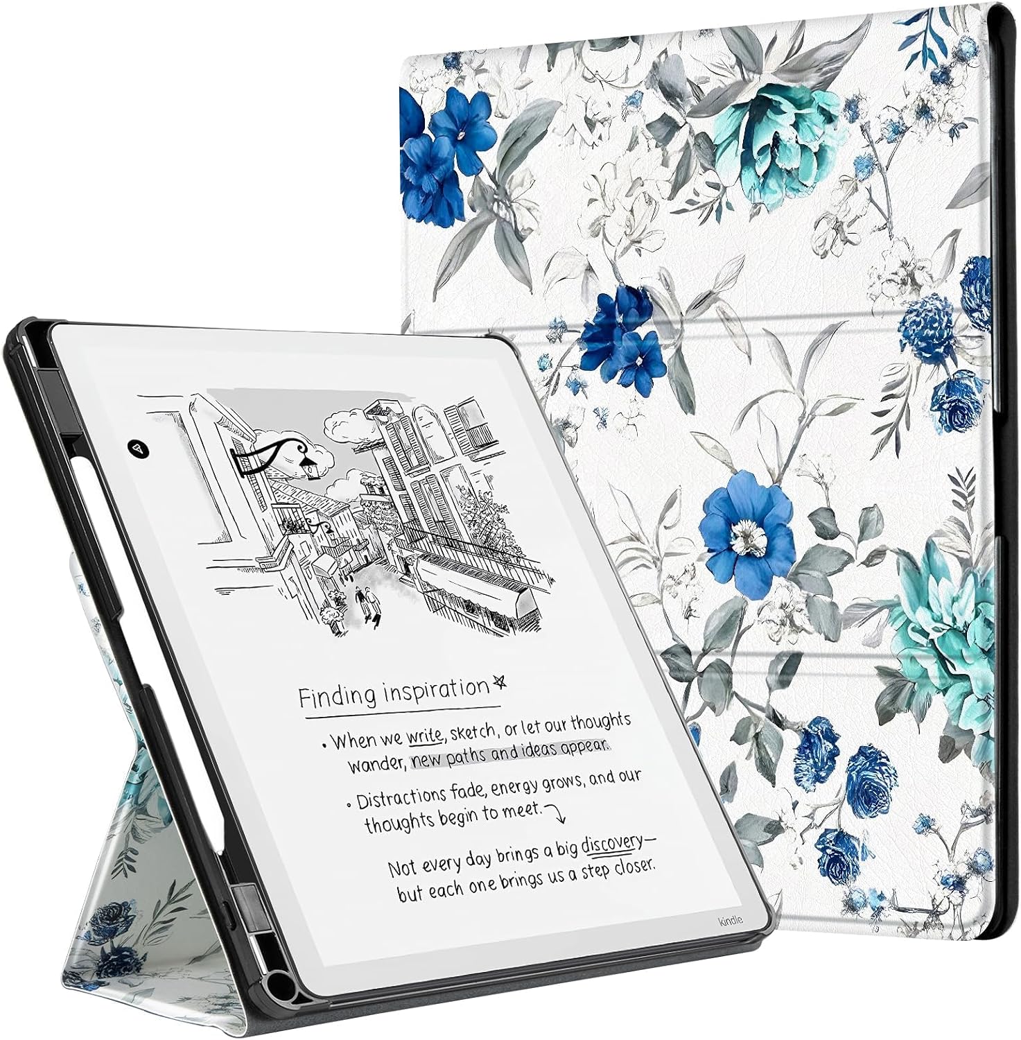 ESTUCHE COBAK PARA KINDLE SCRIBE 11' 3RA GENERACIÓN 2025 AZUL BLOSSOM - 1