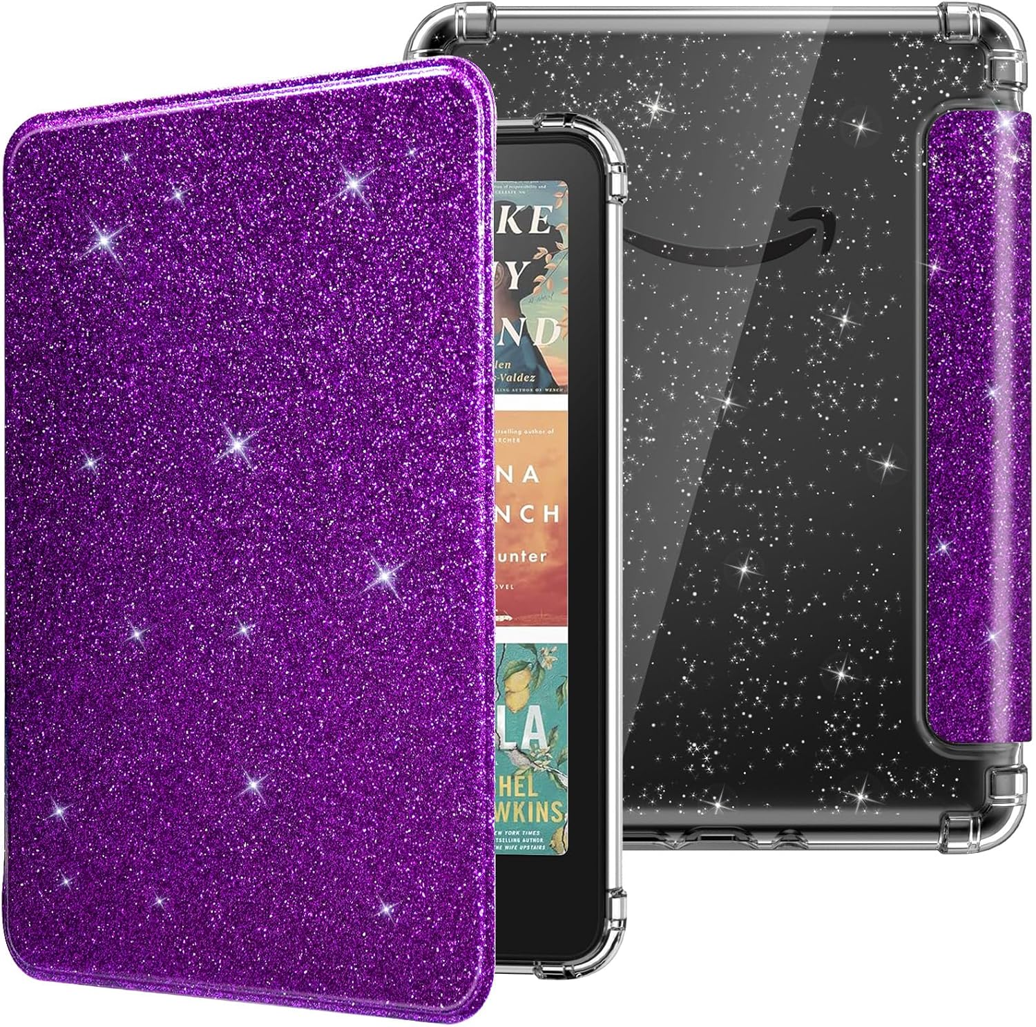 ESTUCHE MOKO PARA KINDLE PAPERWHITE 7' 12ª GEN Y COLORSOFT 2024 PÚRPURA GLITTER - 1