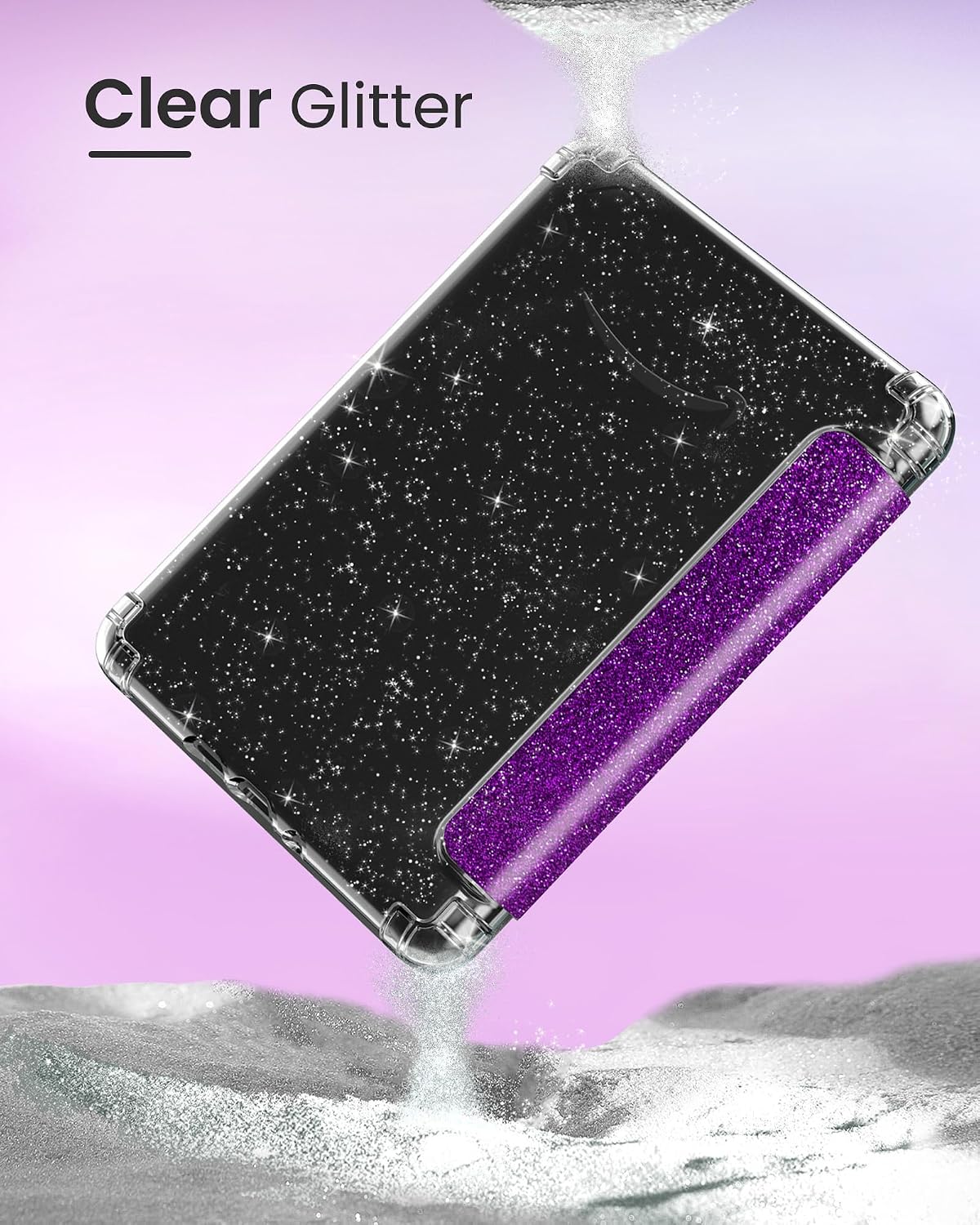 ESTUCHE MOKO PARA KINDLE PAPERWHITE 7' 12ª GEN Y COLORSOFT 2024 PÚRPURA GLITTER - 3