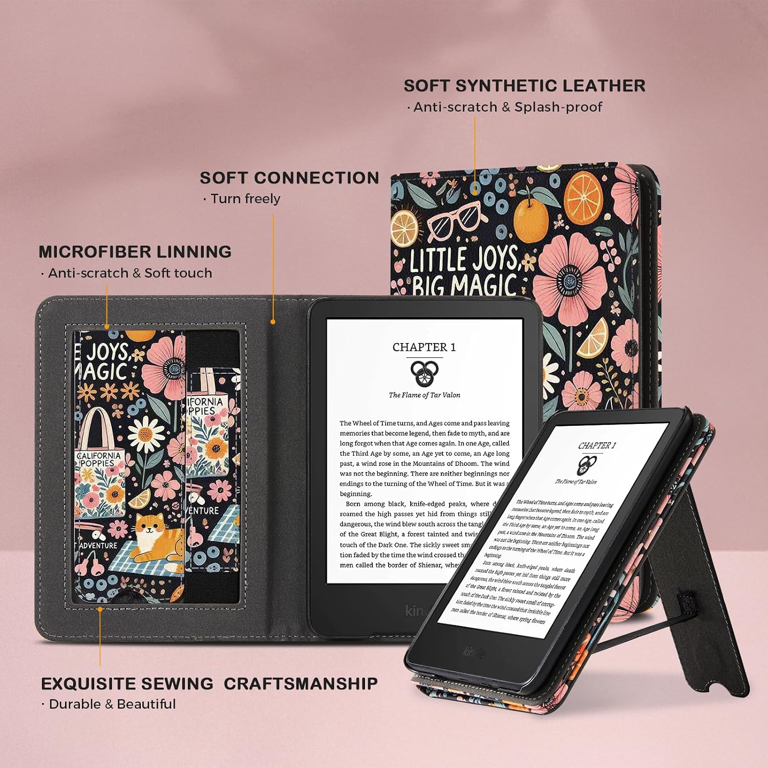 ESTUCHE COBAK CON SOPORTE PARA KINDLE 6' (2024 Y 2022, 11ª GEN) - 5